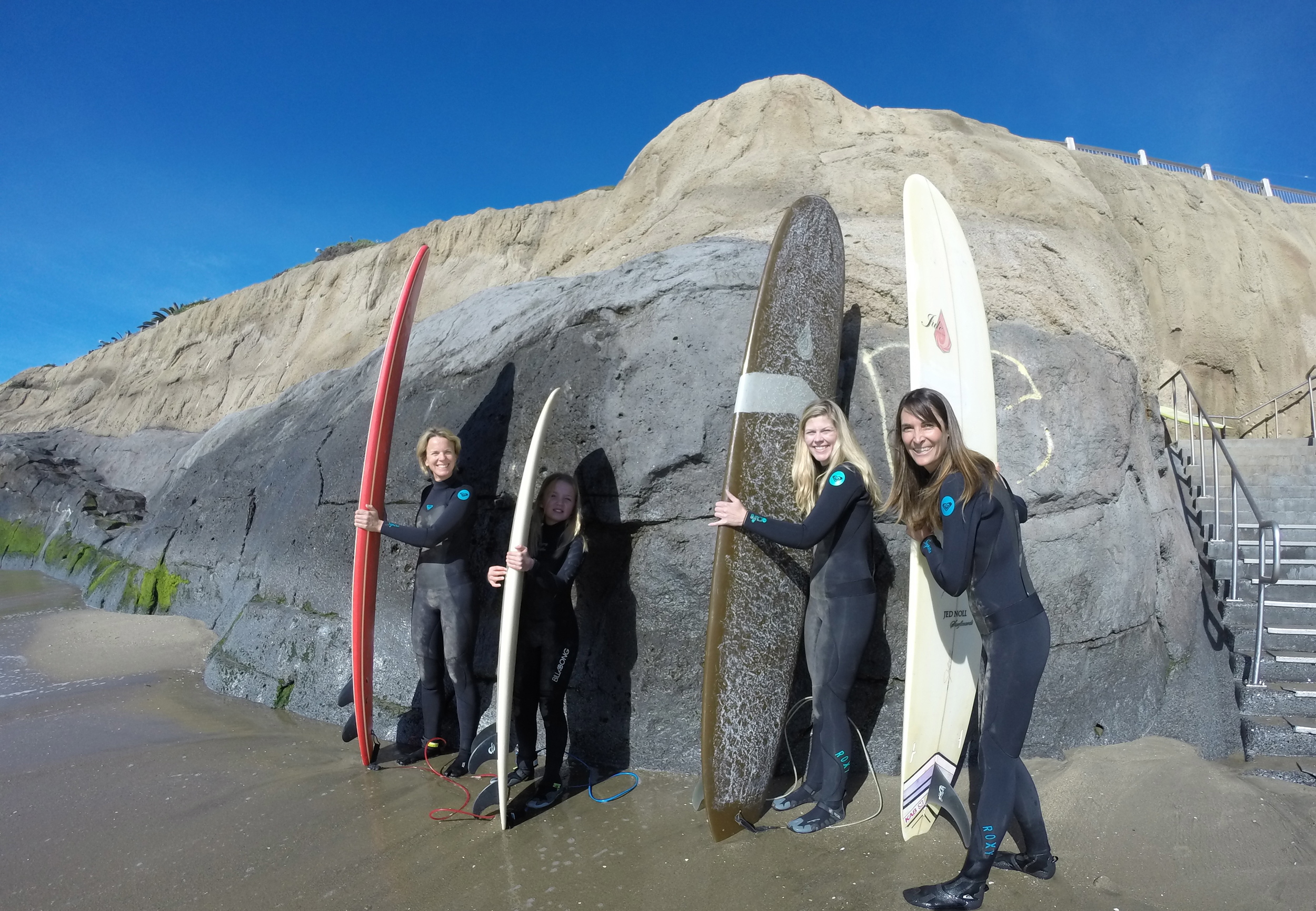 Group lesson in Santa Cruz