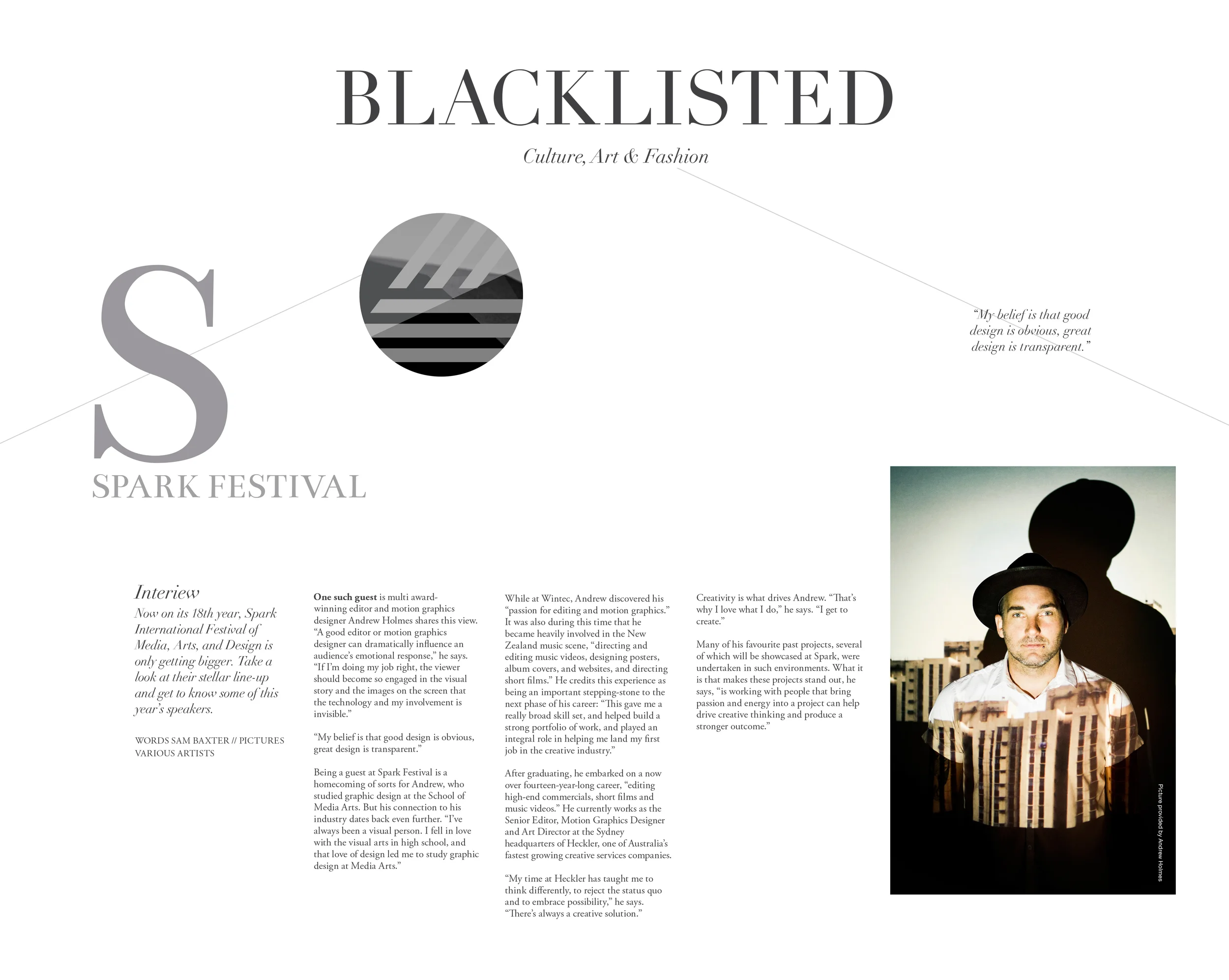 Spark Festival Interview - Blacklisted