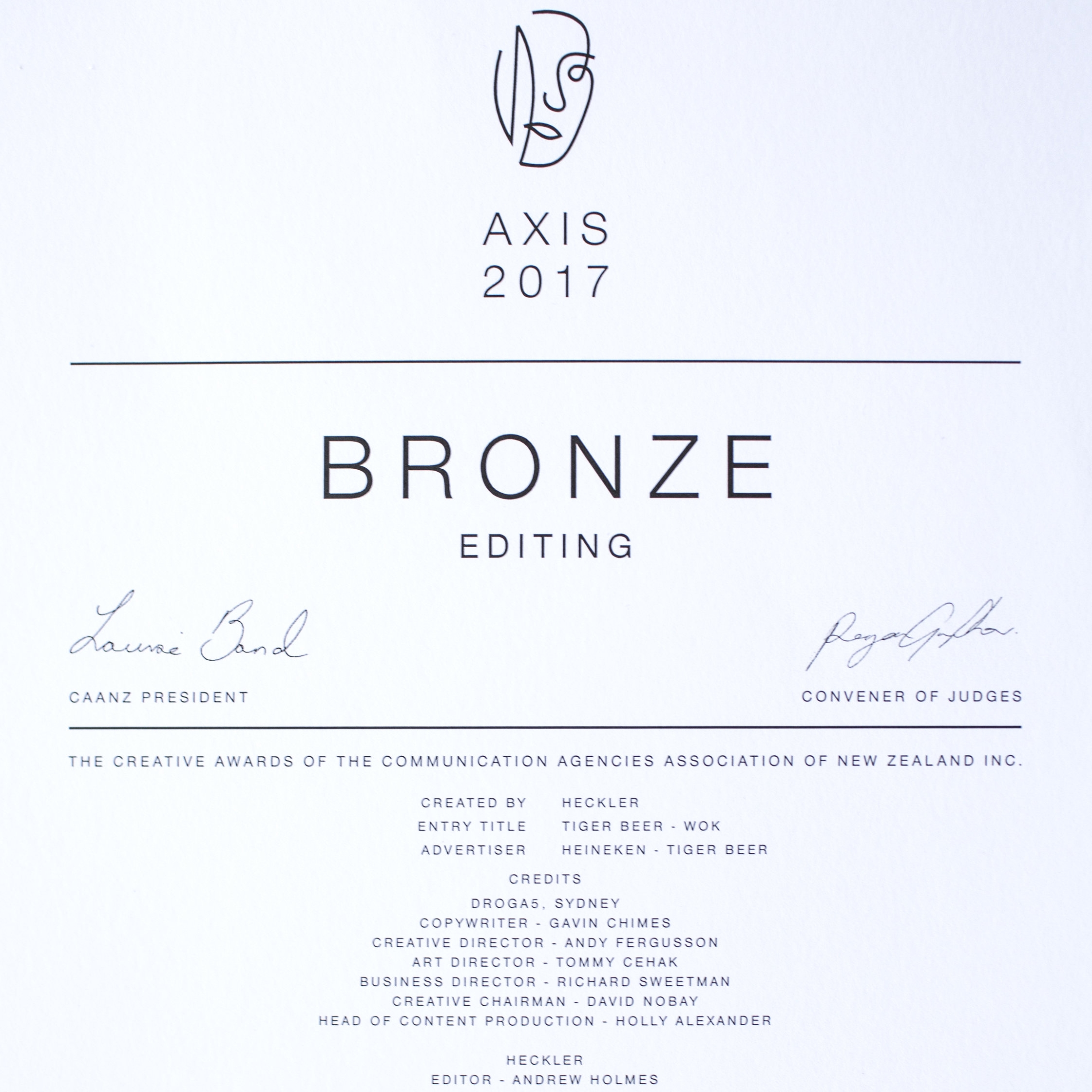 Best Editing Award - Axis Awards