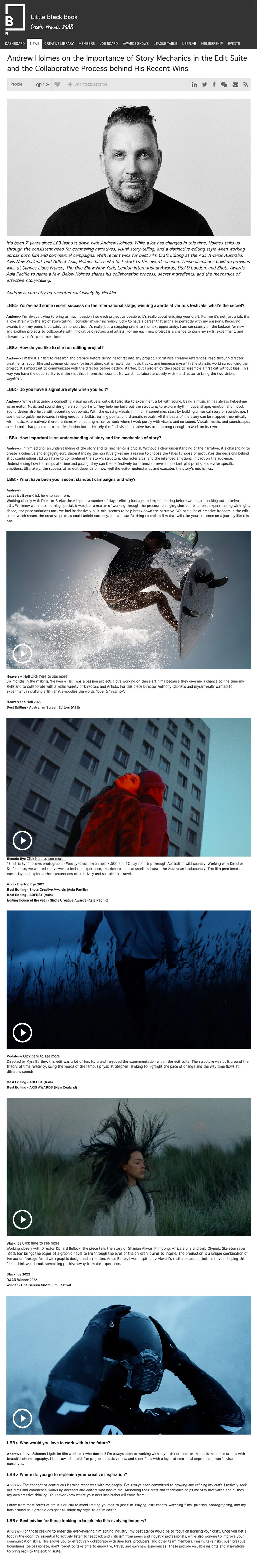 Feature Article - Little Black Book