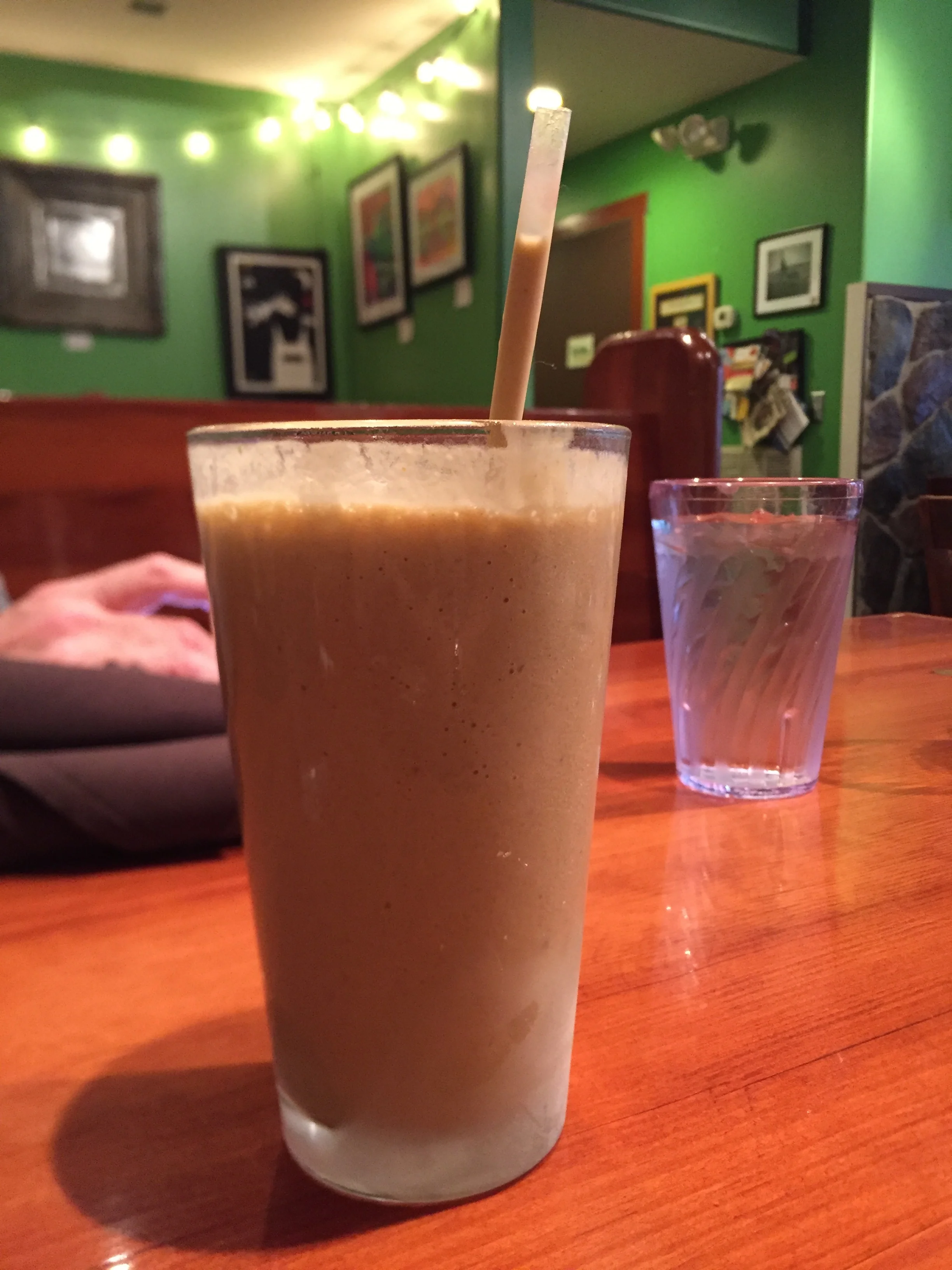 Chocolate Peanut Butter Cayenne Smoothie, kaa-pow!