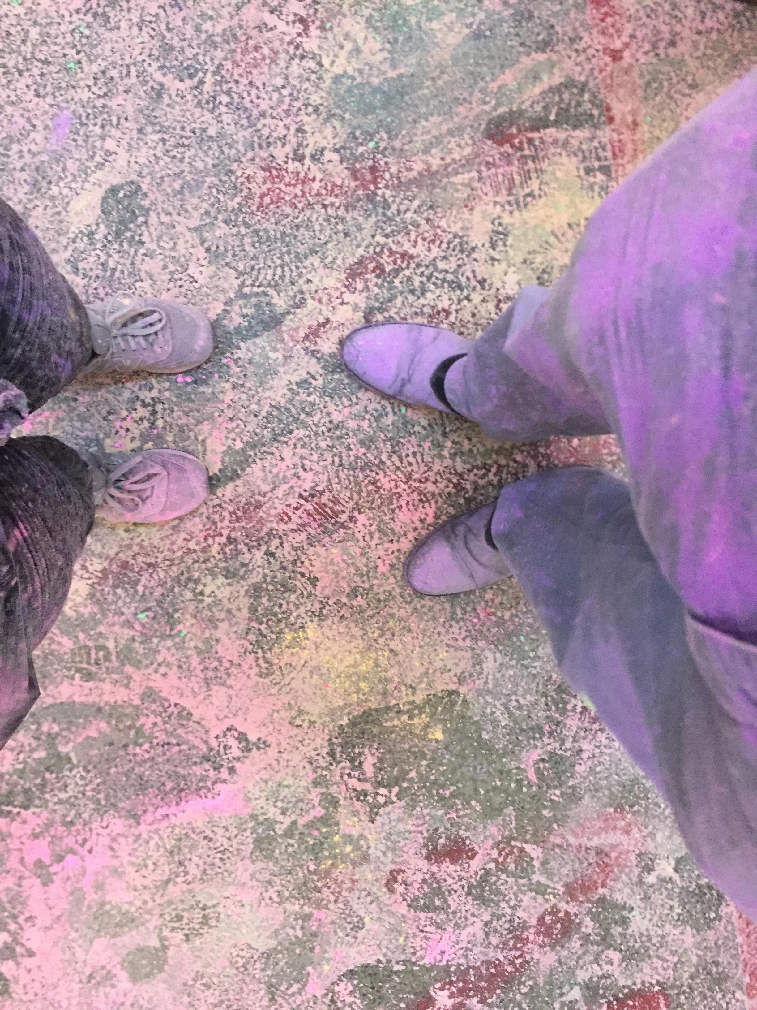 Completely covered in color 