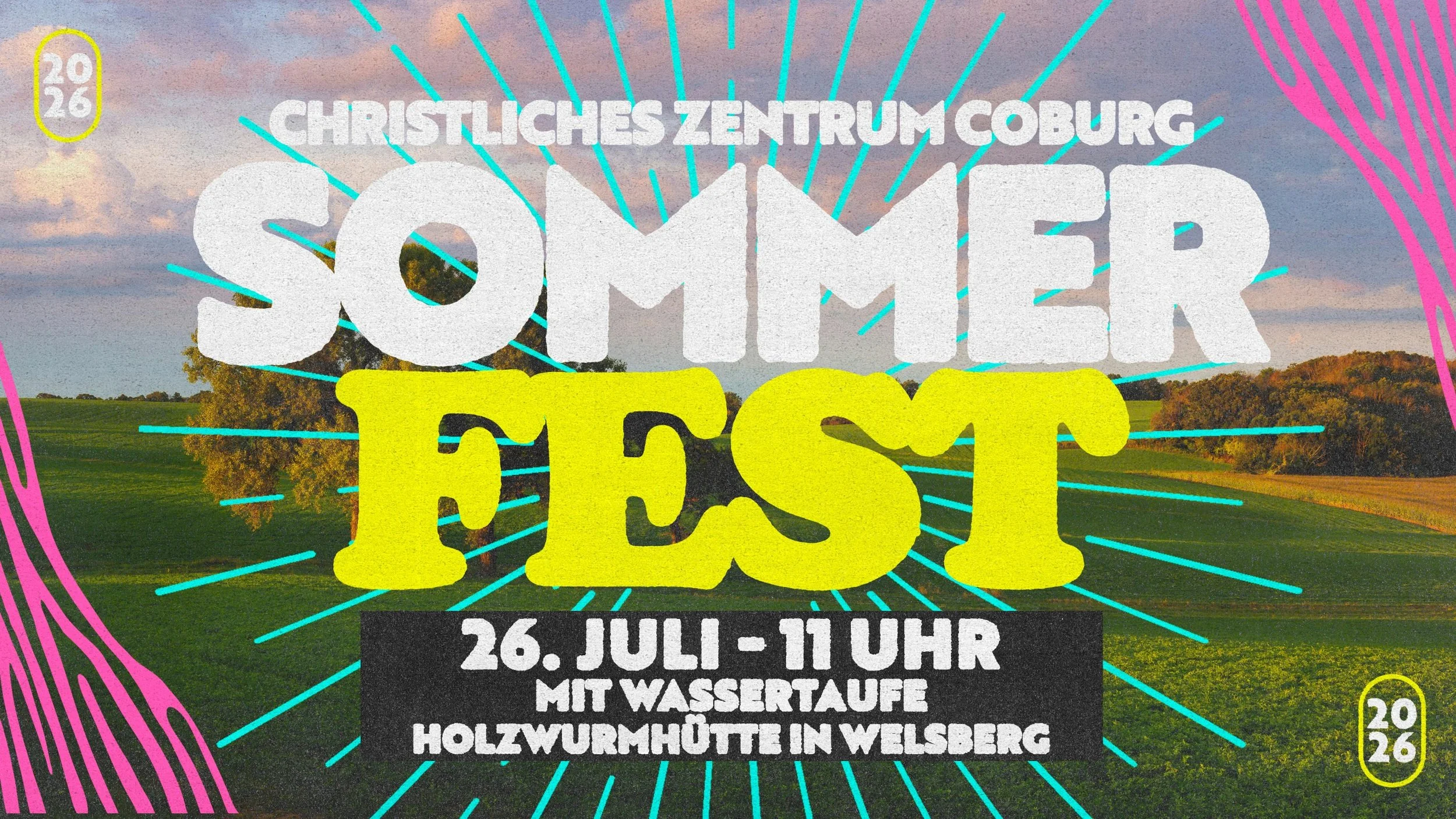 Sommerfest mit Gottesdienst &amp; Taufe