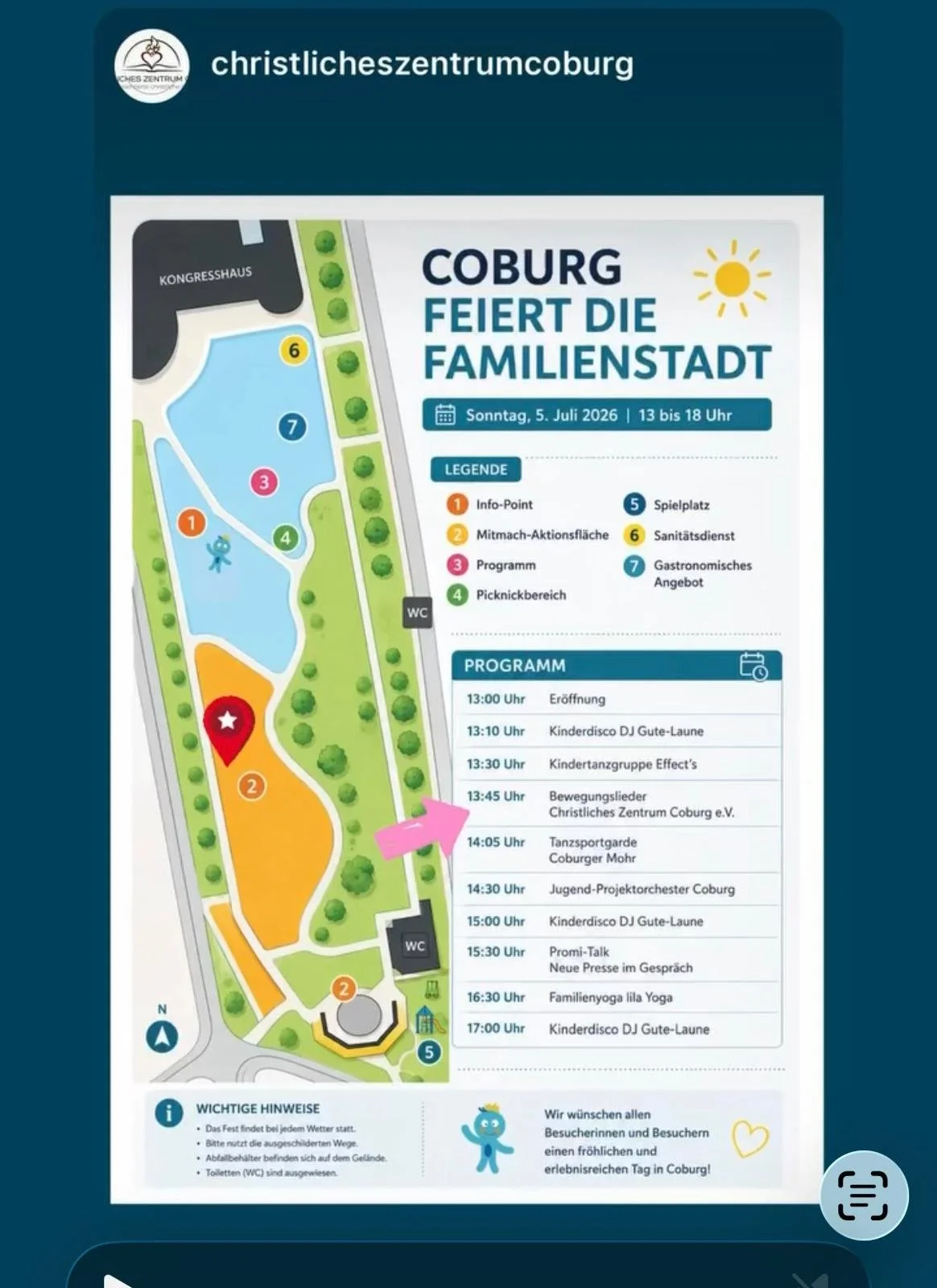 Familienfest im Rosengarten