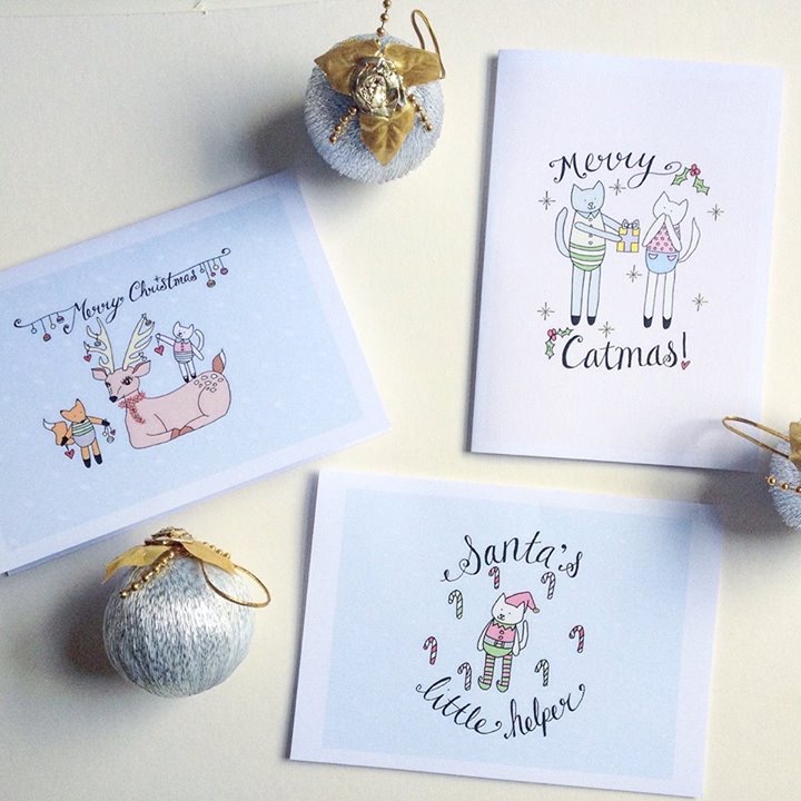 Stationary Tiny Grey Cat: Bath, UK These, quite literally, illustrate the sweet wonder of Christmas. I love the consistent simple expression of joy for the little things.