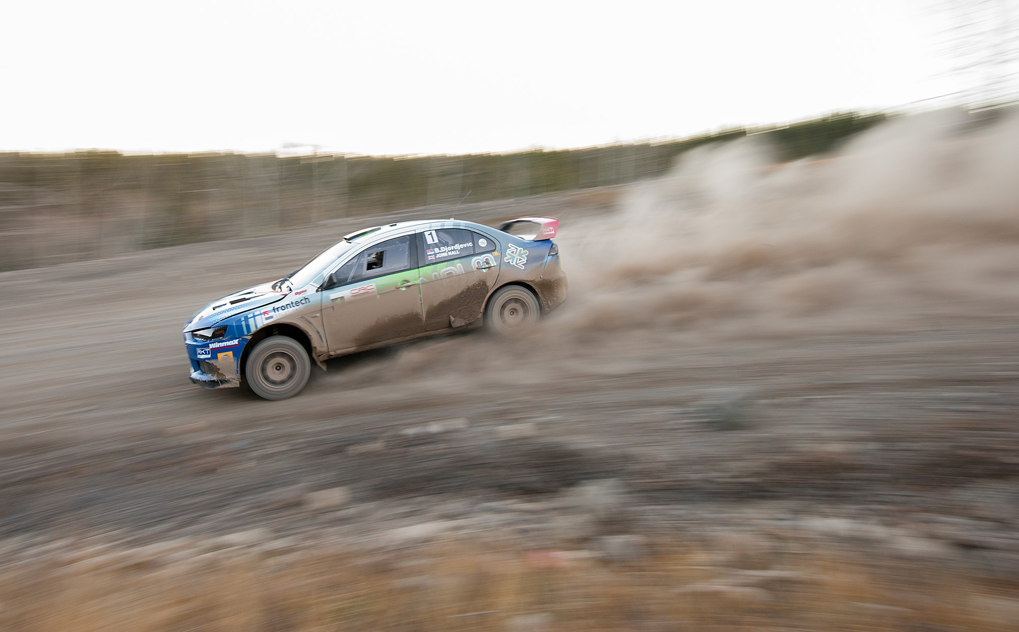Rally driver Boris Djordevic and navigator John Hall take their last turn during the Kananaskis Rally to finish first on Sunday, Nov. 6, 2016 on Sibbald Creek Trail in Kananaskis Country, Alta., on Sunday, Nov. 6, 2016. 