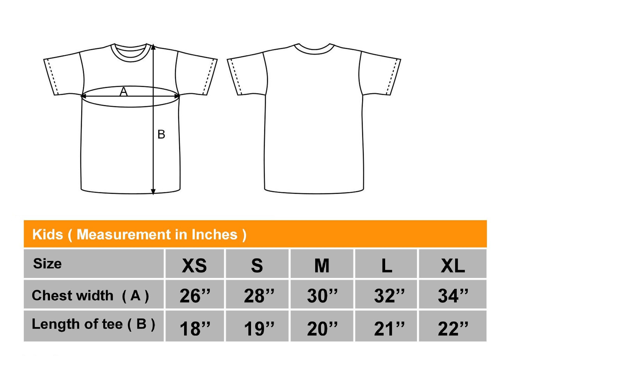 Bench Shirt Size Chart