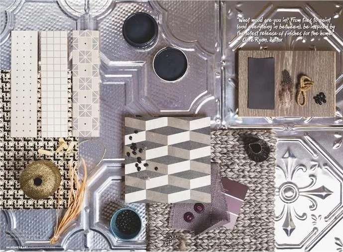 It's all about textures and fine details, in metallics, greys and browns.