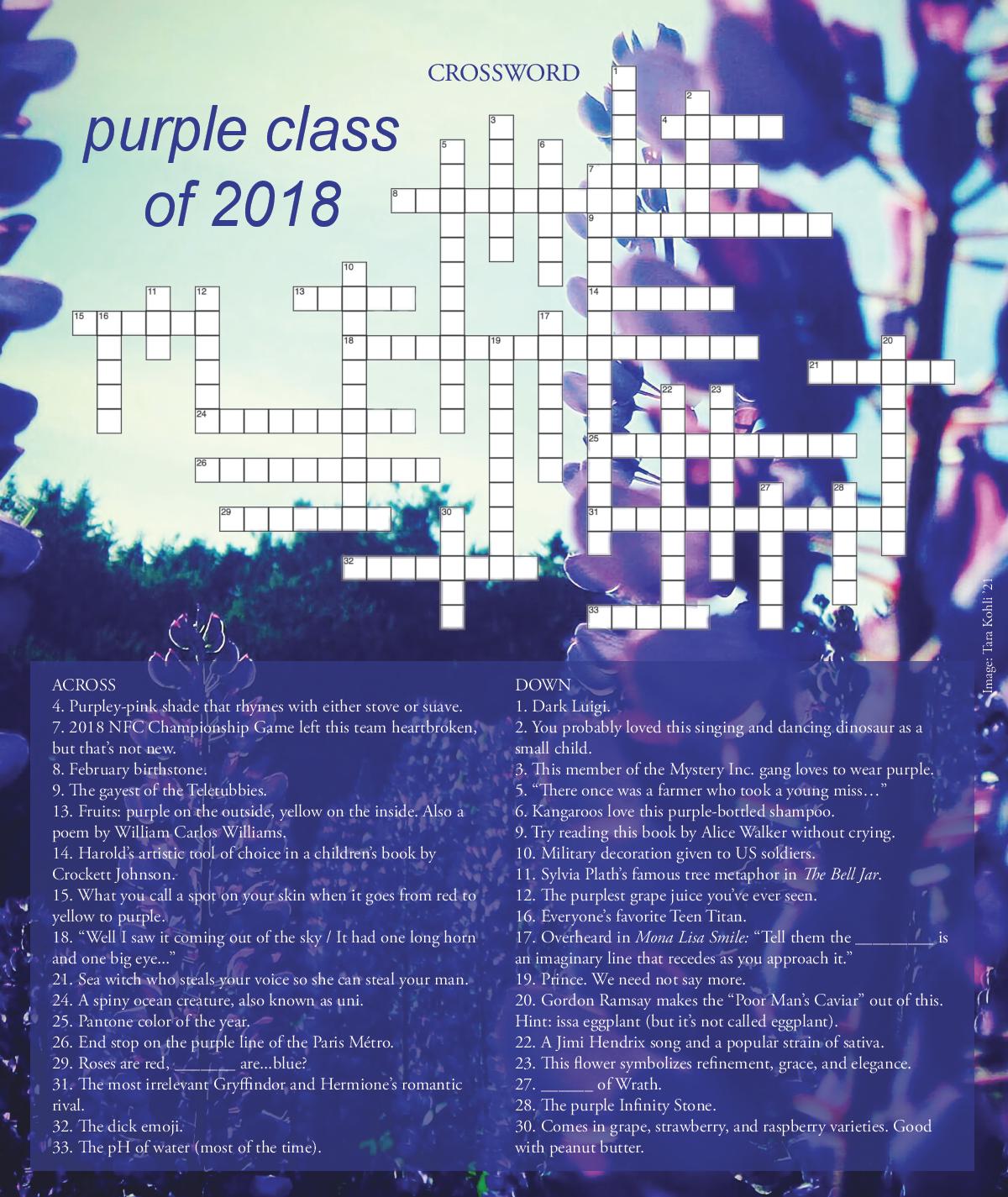 May 2018: Purple Class of 2018