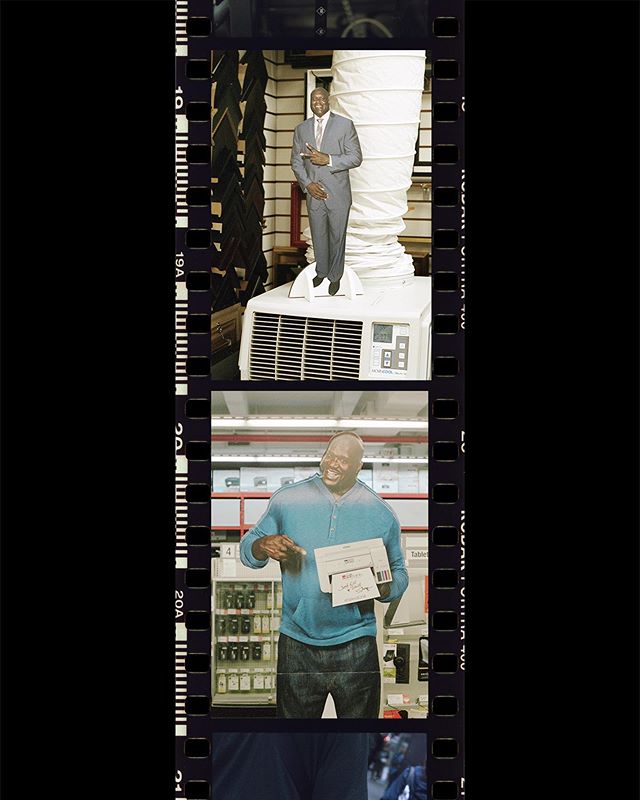 When u run into two cardboard cut outs of Shaq consecutively #frame19 #frame20  #portra400