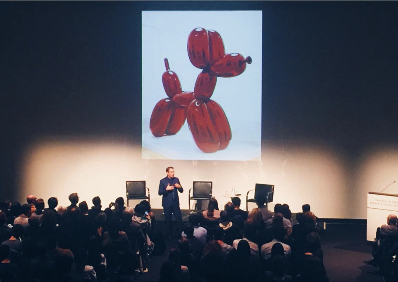 Jeff Koons at Harvard 2017