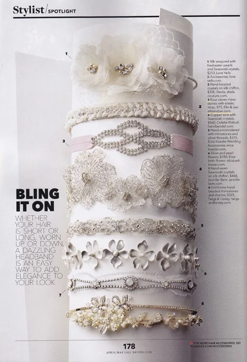 Brides Clover champagne belt