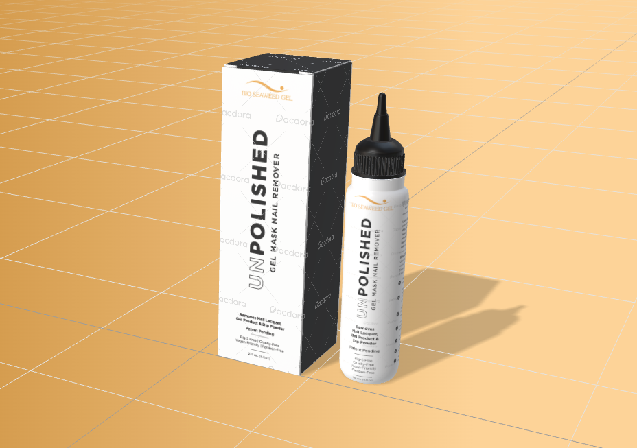 Unpolished nail removal gel packaging fro bio seaweed gel nail company