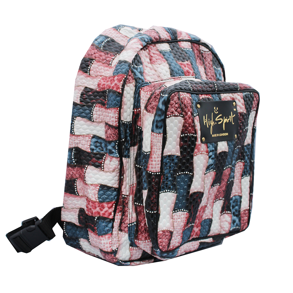 High Spirit Bags Patchwork Backpack F.png