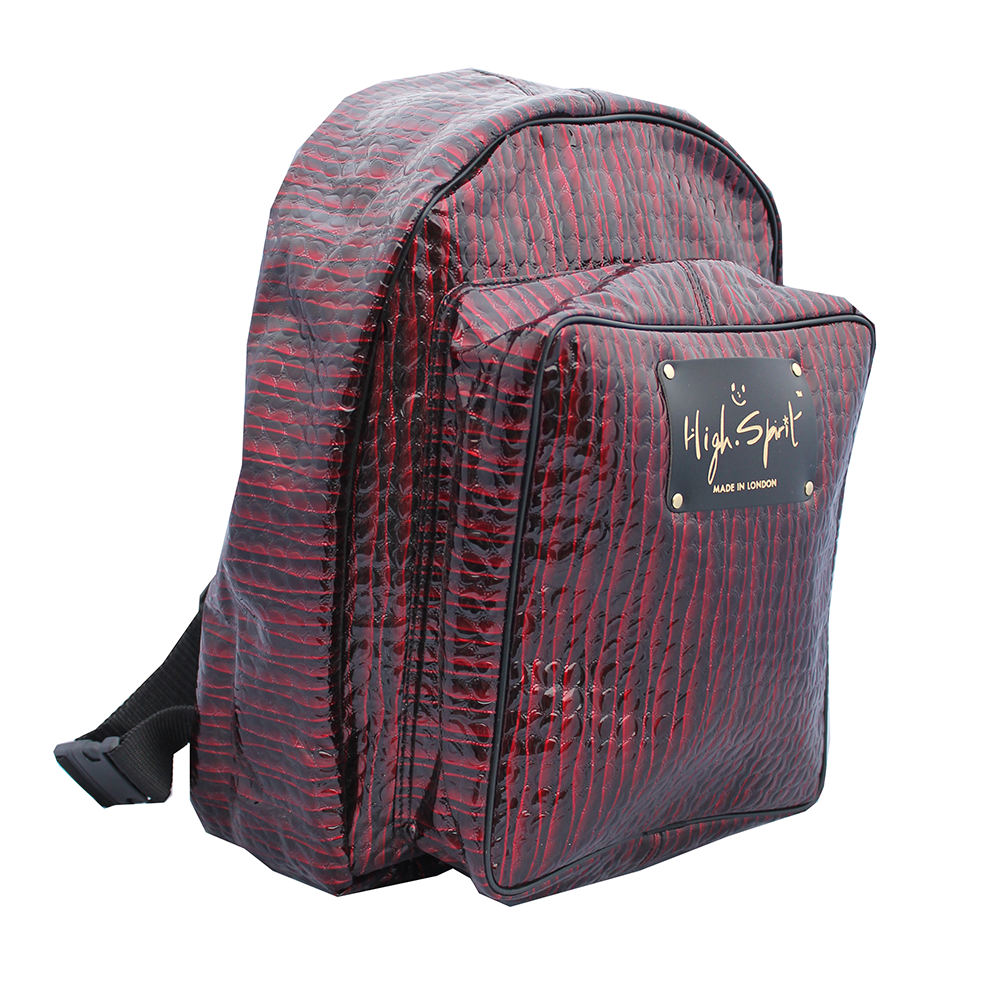 High Spirit Bags Red Lazer Backpack F.png