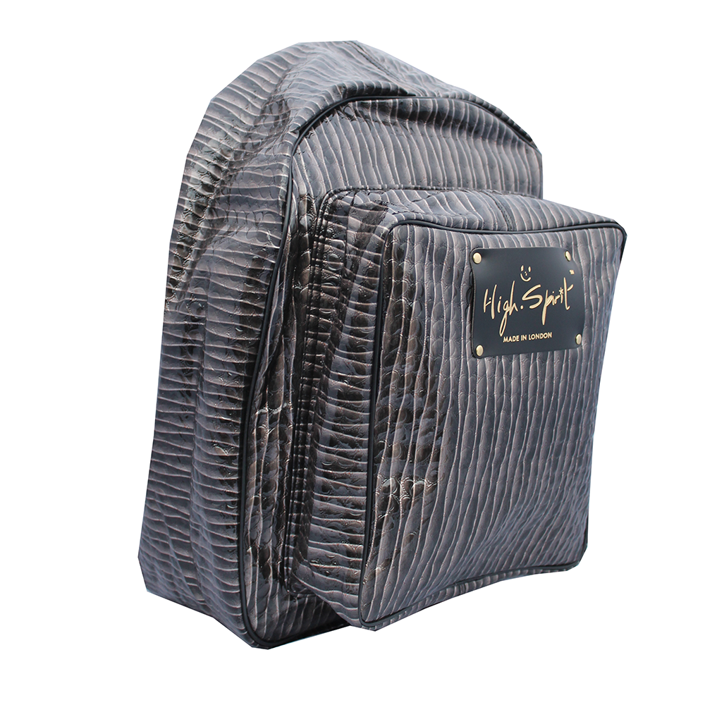 High Spirit Bags Grey Lazer Backpack F.png