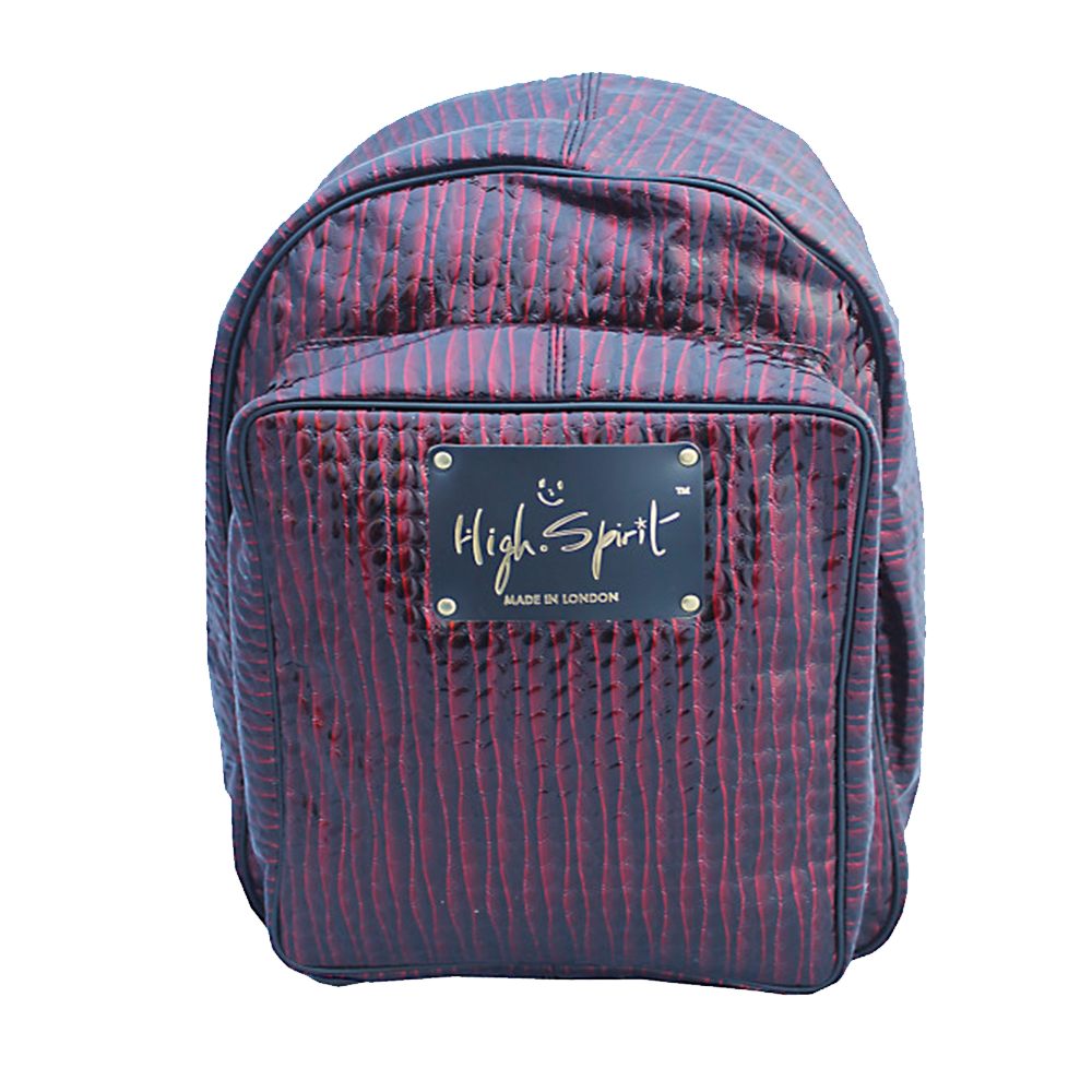 High Spirit Bags Red Laser PVC Backpack F.png