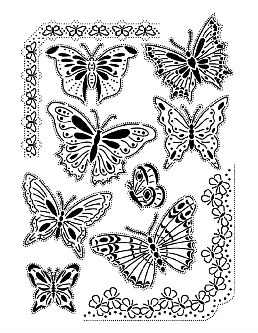 Butterflies Colouring Book for Both Adults and Kids   Downloadable Book —  High Spirit Bags