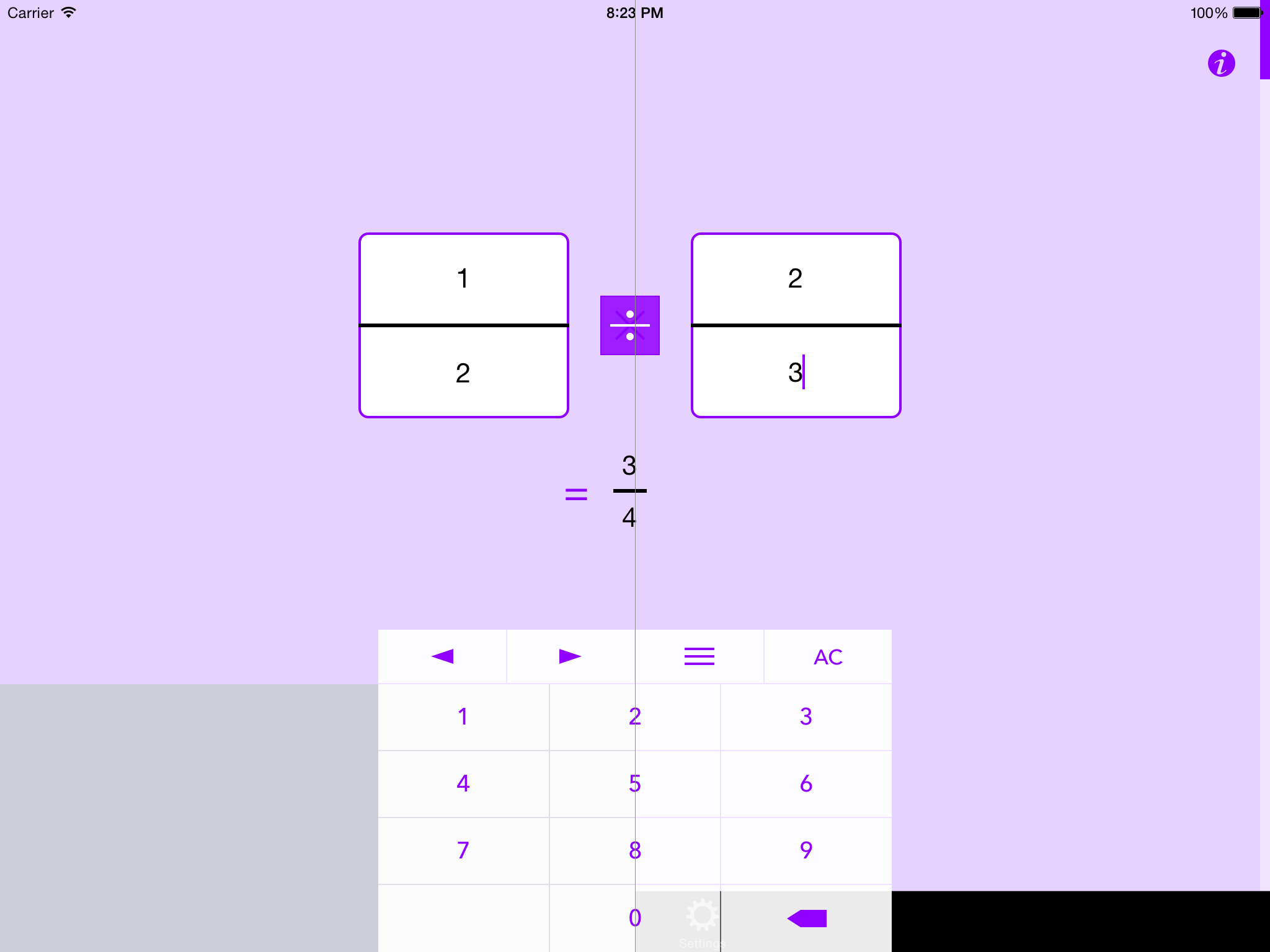 Fraction Help screenshot - Before (left) and after fix (right) 