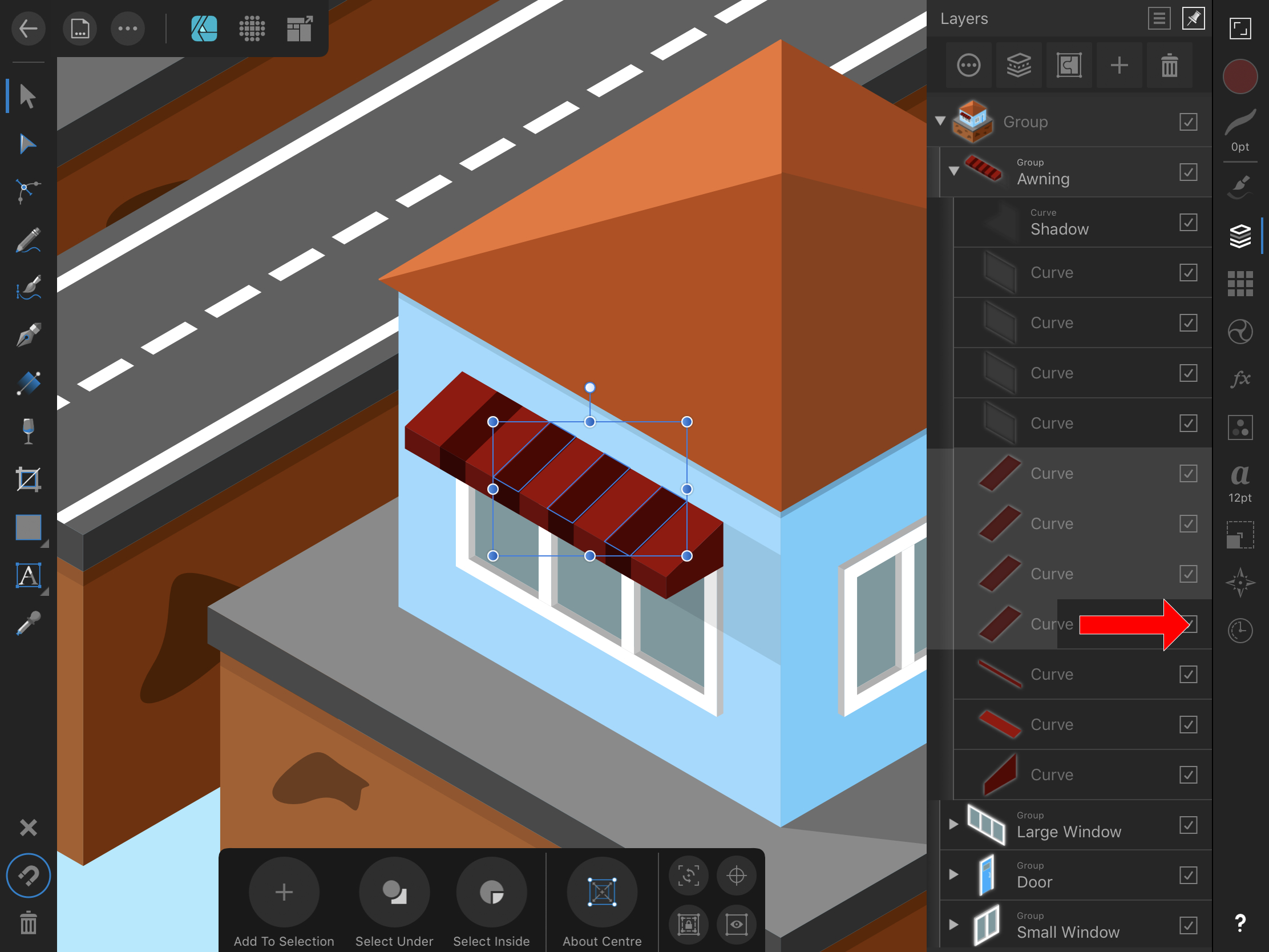 How To Select Multiple Objects In Affinity Designer For Ipad Fleeting Pixels Coding Tech With David Caddy