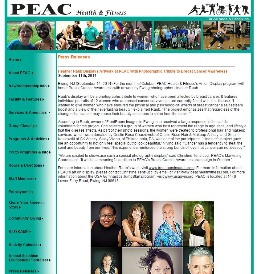 PEAC Breast Cancer Photo Shoot