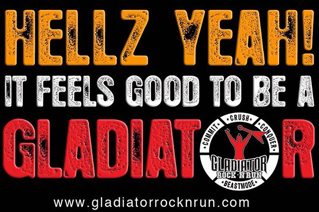 How you feel after a gladiator run! #gladiatorrocknrun