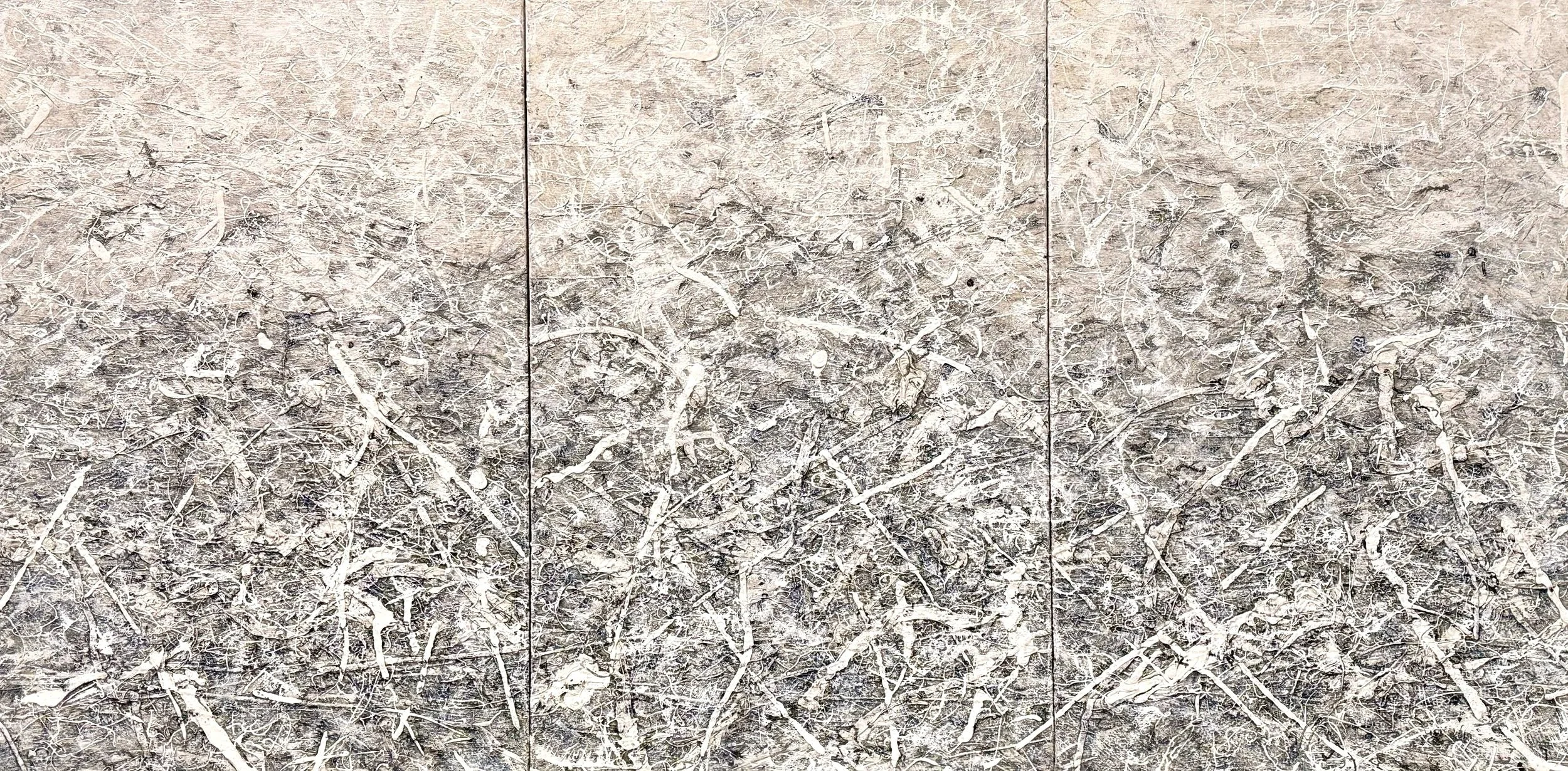 Triptych - Untitled T25-5  Acrylic on Canvas 72 in x 30 in - $3,400