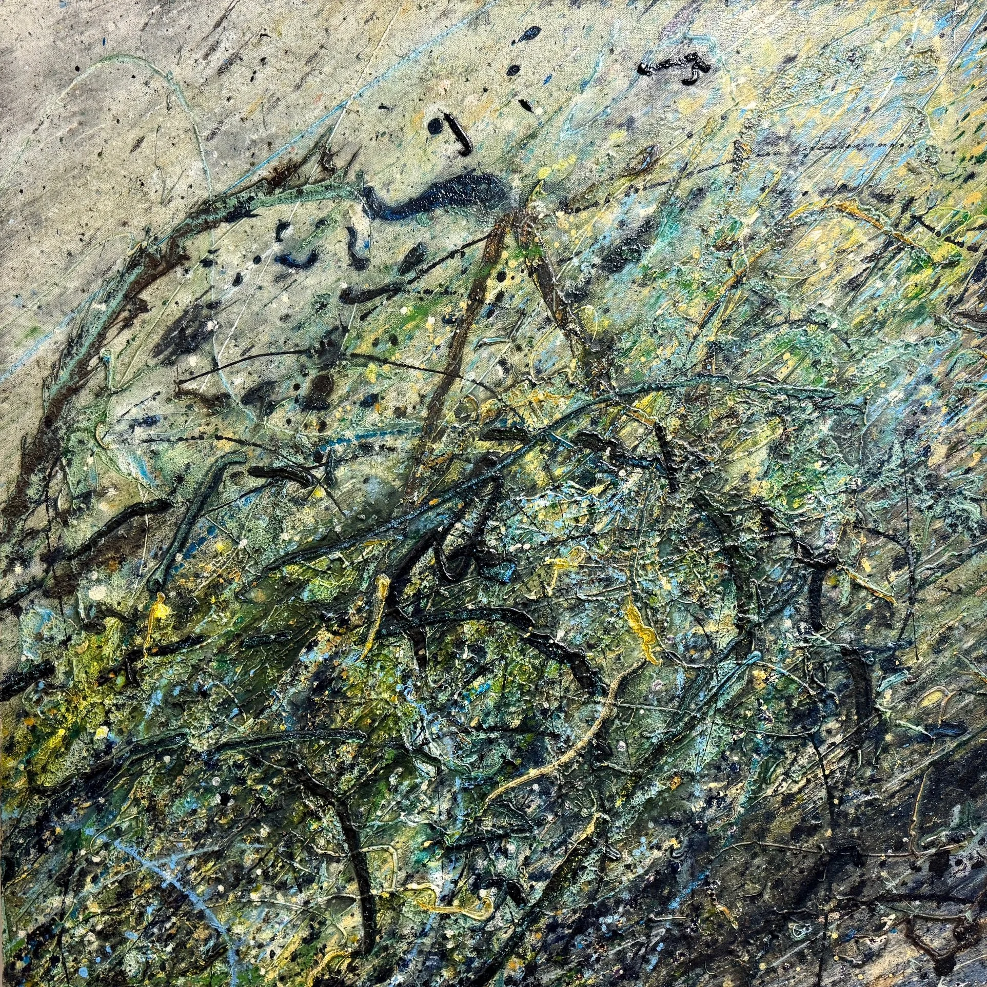 Untitled 14-15  Acrylic on Canvas 36 in x 36 in - $900