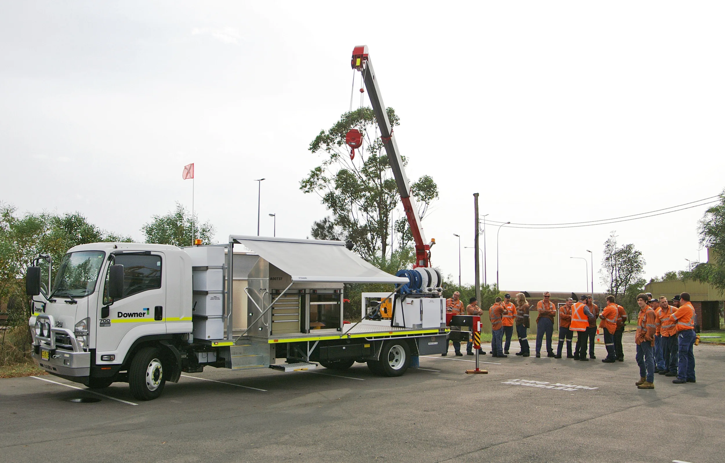 Downer Group's new rail service vehicle, constructed by Varley Specialised Vehicles.