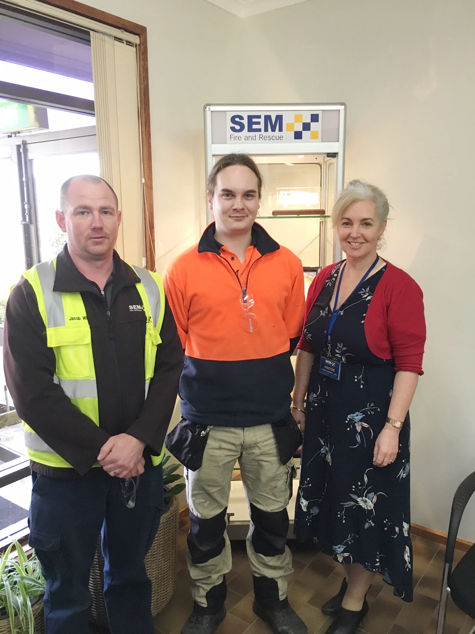 From left to right: Jake Willis, Chris Hope, Anita Godfrey