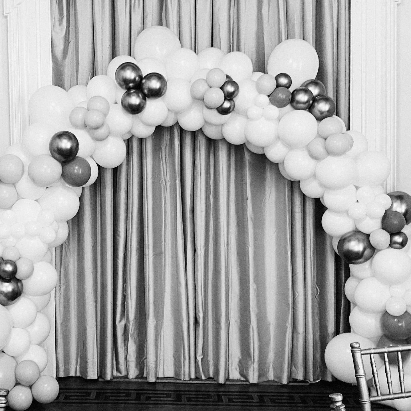  A balloon arch makes the perfect backdrop for a bachlorette party photo set up! 