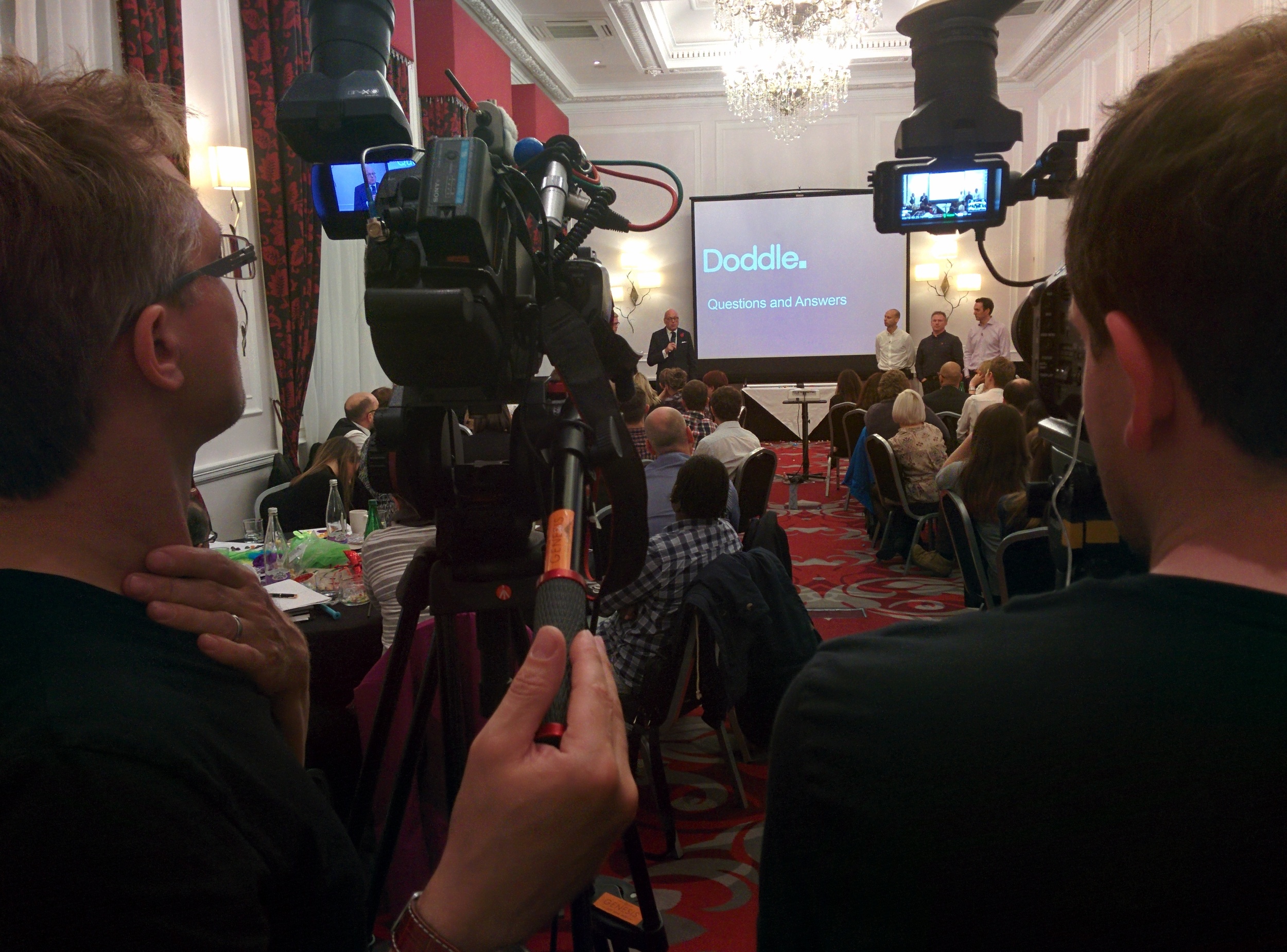 Phil and Don at the Doddle Conference on The Strand. 