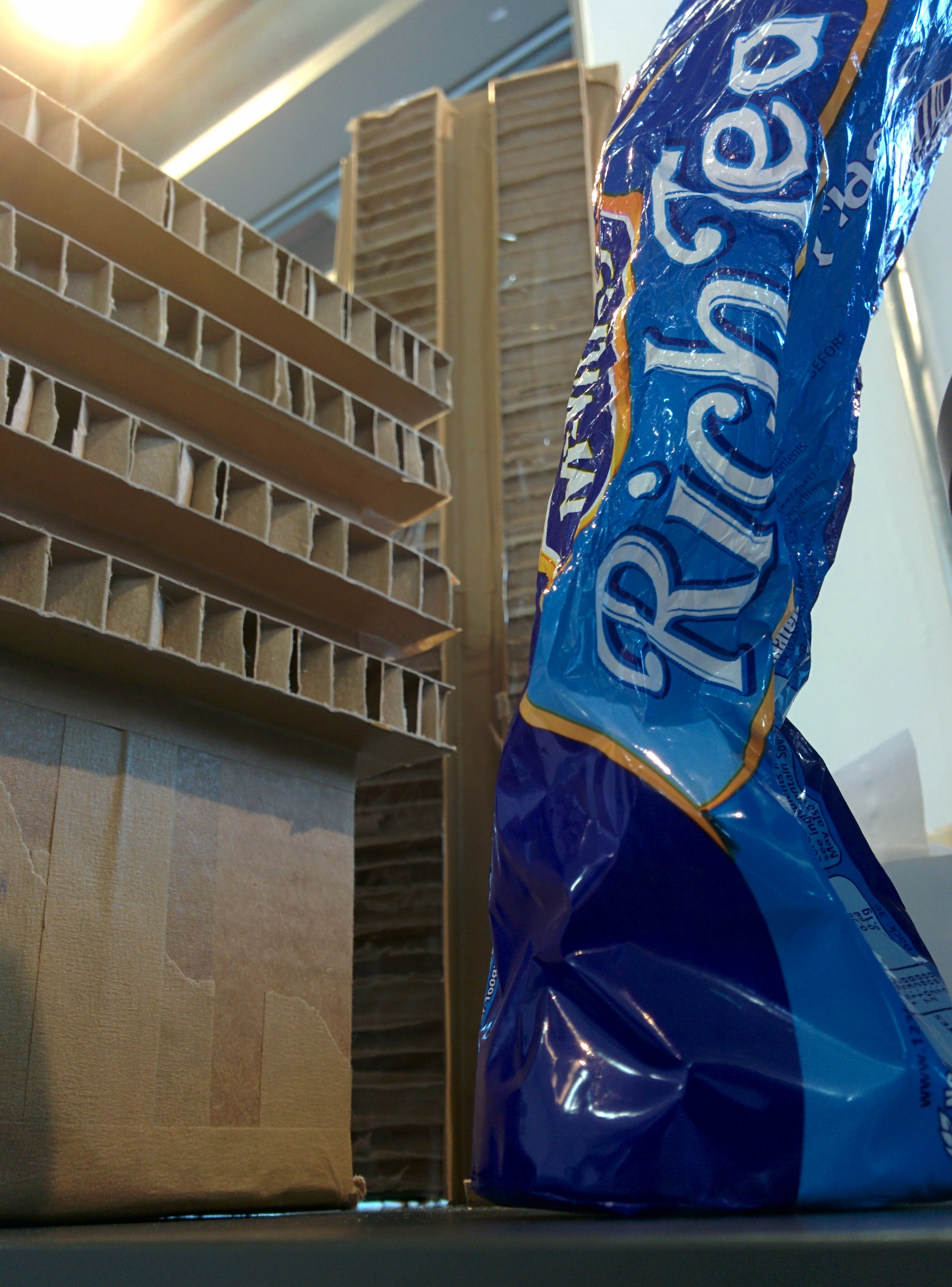... or a giant Rich Tea sculpture - depending upon which way you look at it.