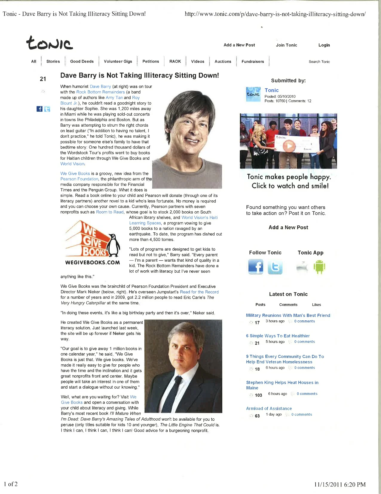 Dave Barry Interview