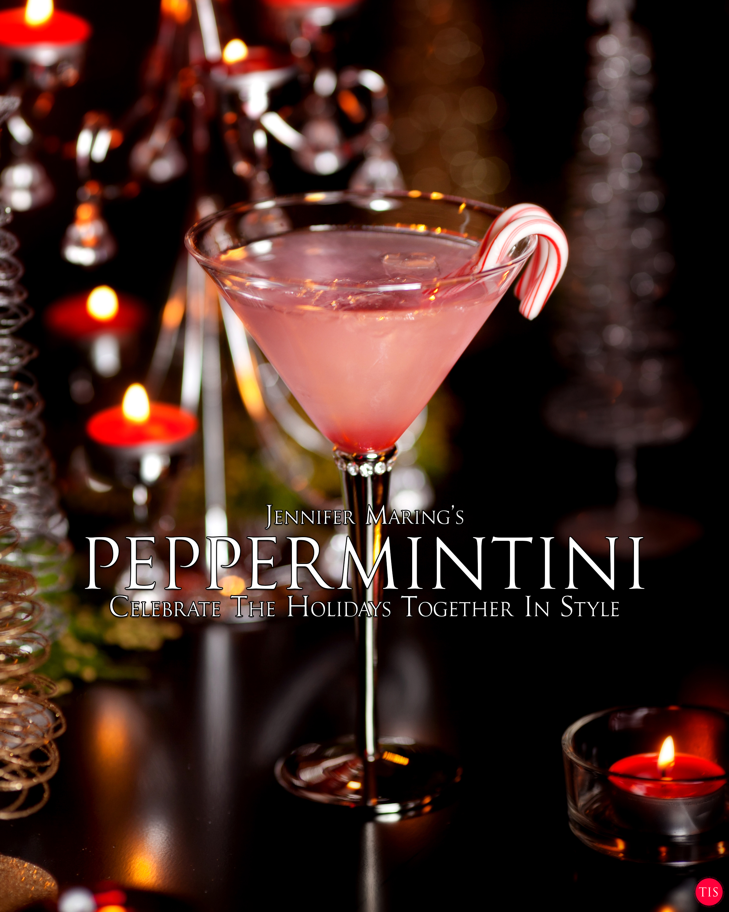 Peppermintini Christmas Cocktail