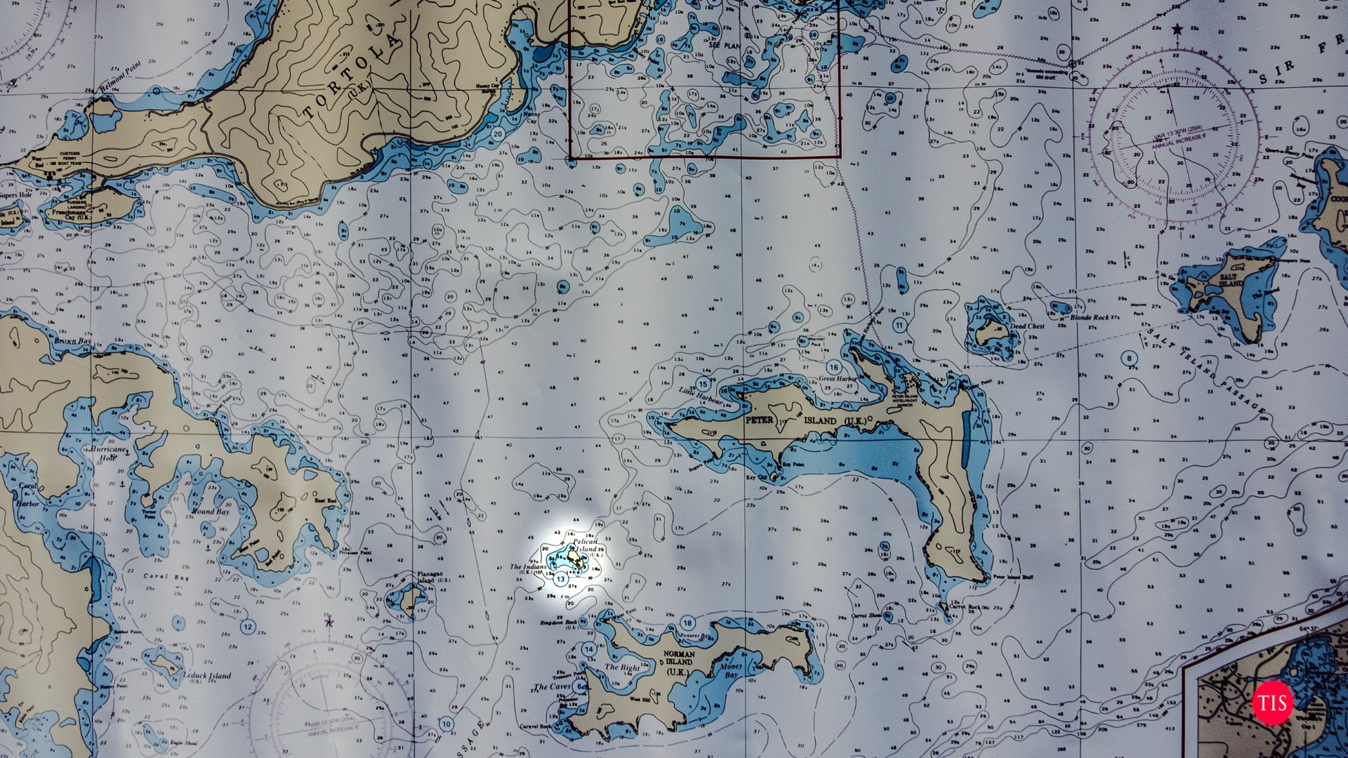 Map of the British Virgin Islands