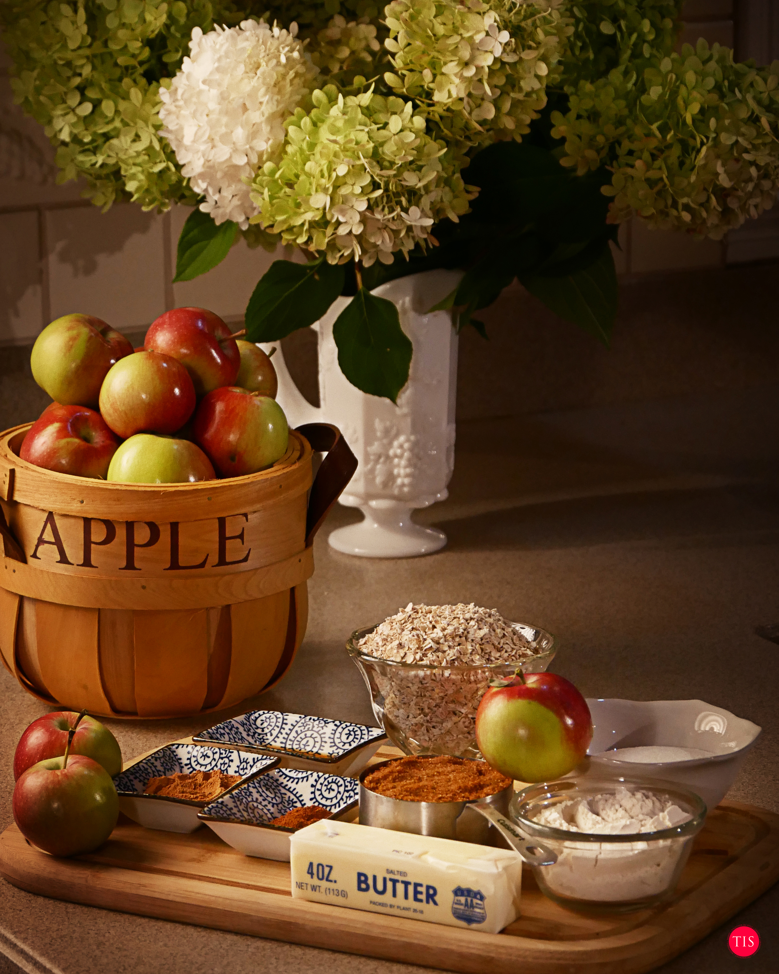 I generally prepare all of my ingredients before just to make it easy not to forget anything.
