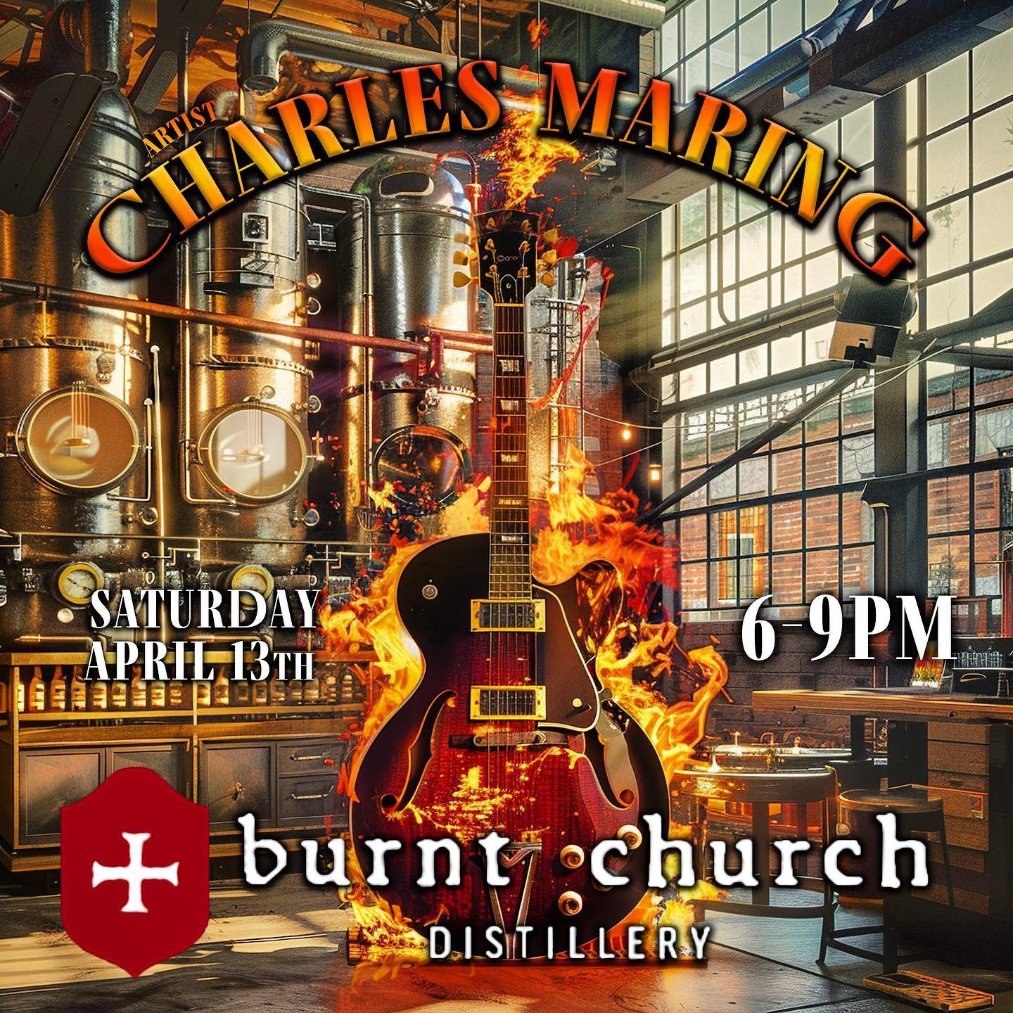 Tonight catch me live at @burntchurchdistillery in #blufftonsc 🎶 #concert #livemusic #guitar #distillery #visitbluffton