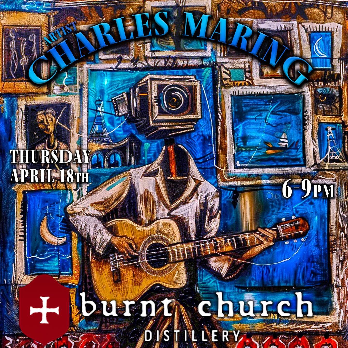 I&rsquo;m performing at @burntchurchdistillery tonight from 6-9 filling in for a fellow musician. Great spot! 🥃 🍸 🍹 🎶 Y&rsquo;all come out and get your groove on. Stage is set for a beautiful evening in #blufftonsc