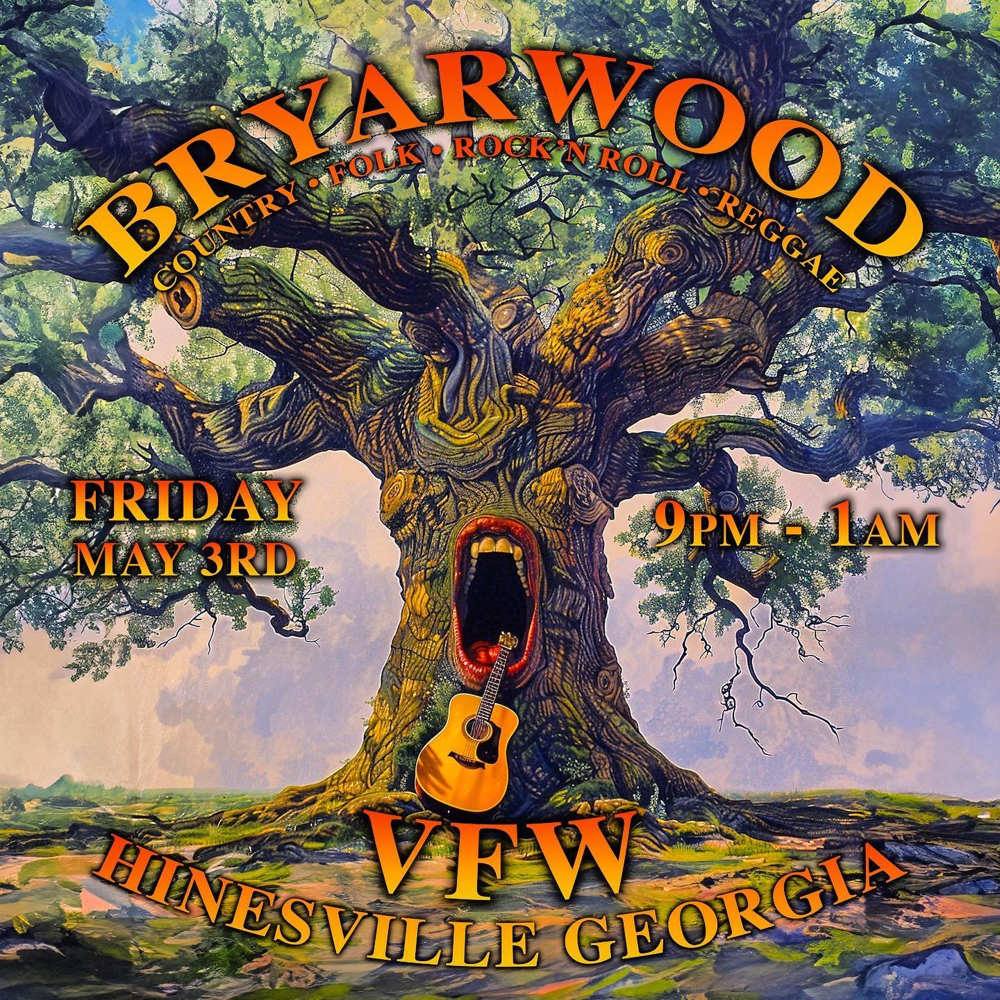 Friday night catch myself and Bryarwood in #hinesvillega at the VFW #livemusic #music #musicians