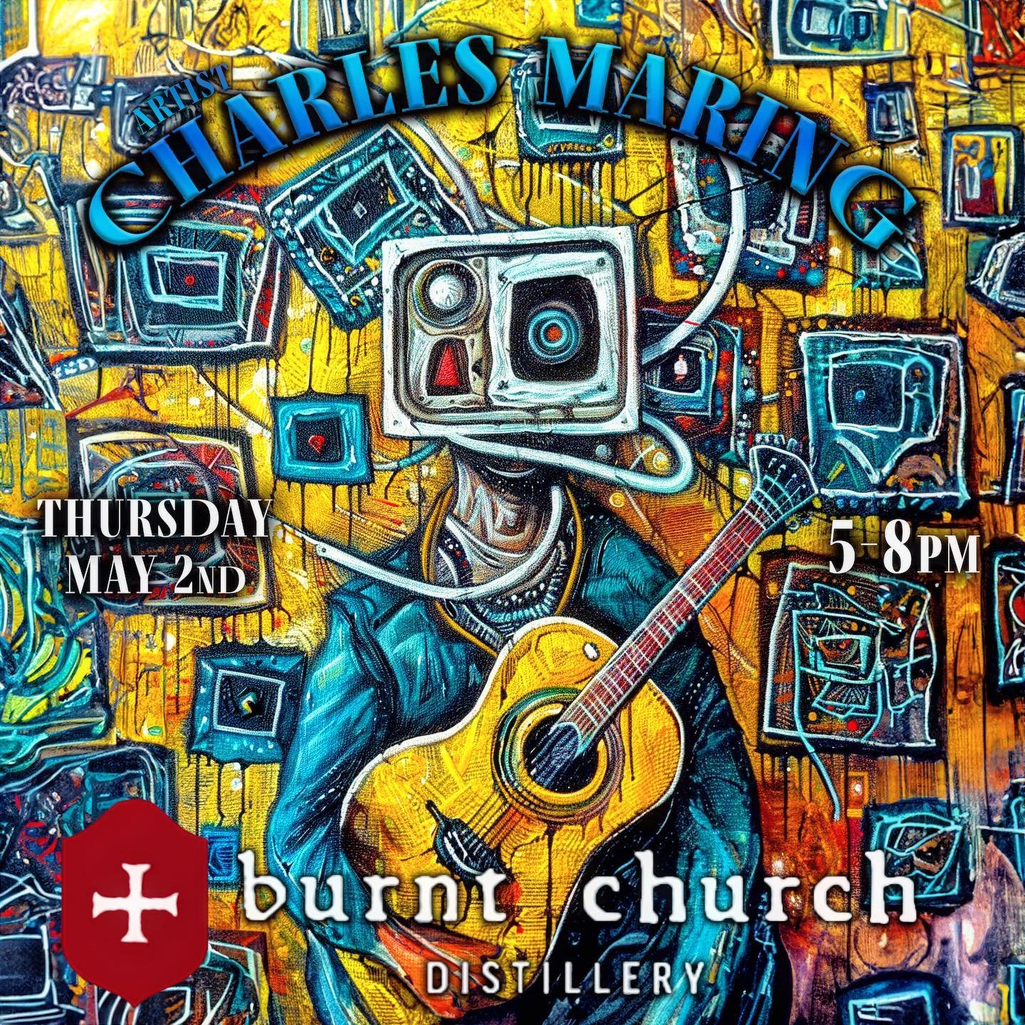 This evening 5-8pm catch me live at @burntchurchdistillery in #blufftonsc where there is an artisan market as well. Good times ahead on this beautiful ☀️ day. #livemusic #concert #acoustic #musician #songwriter