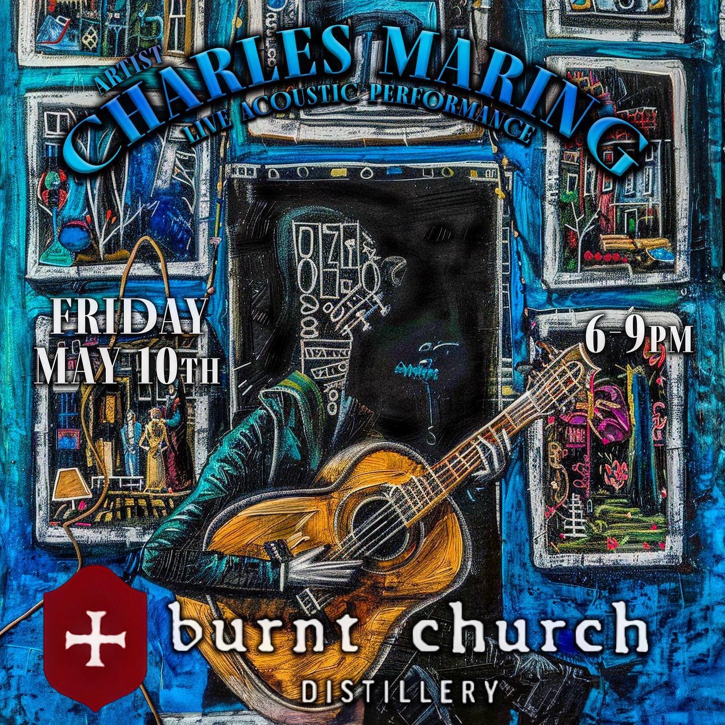 I&rsquo;m rock&rsquo;n the tunes this Friday at @burntchurchdistillery in #blufftonsc from 6-9pm Come out and chill with craft cocktails and #livemusic #visitbluffton