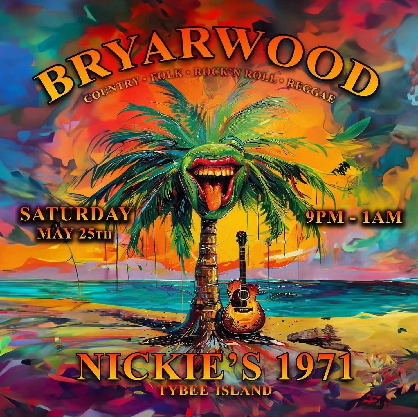 Saturday night party with Bryarwood at Nickie&rsquo;s on #tybeeisland #livemusic
