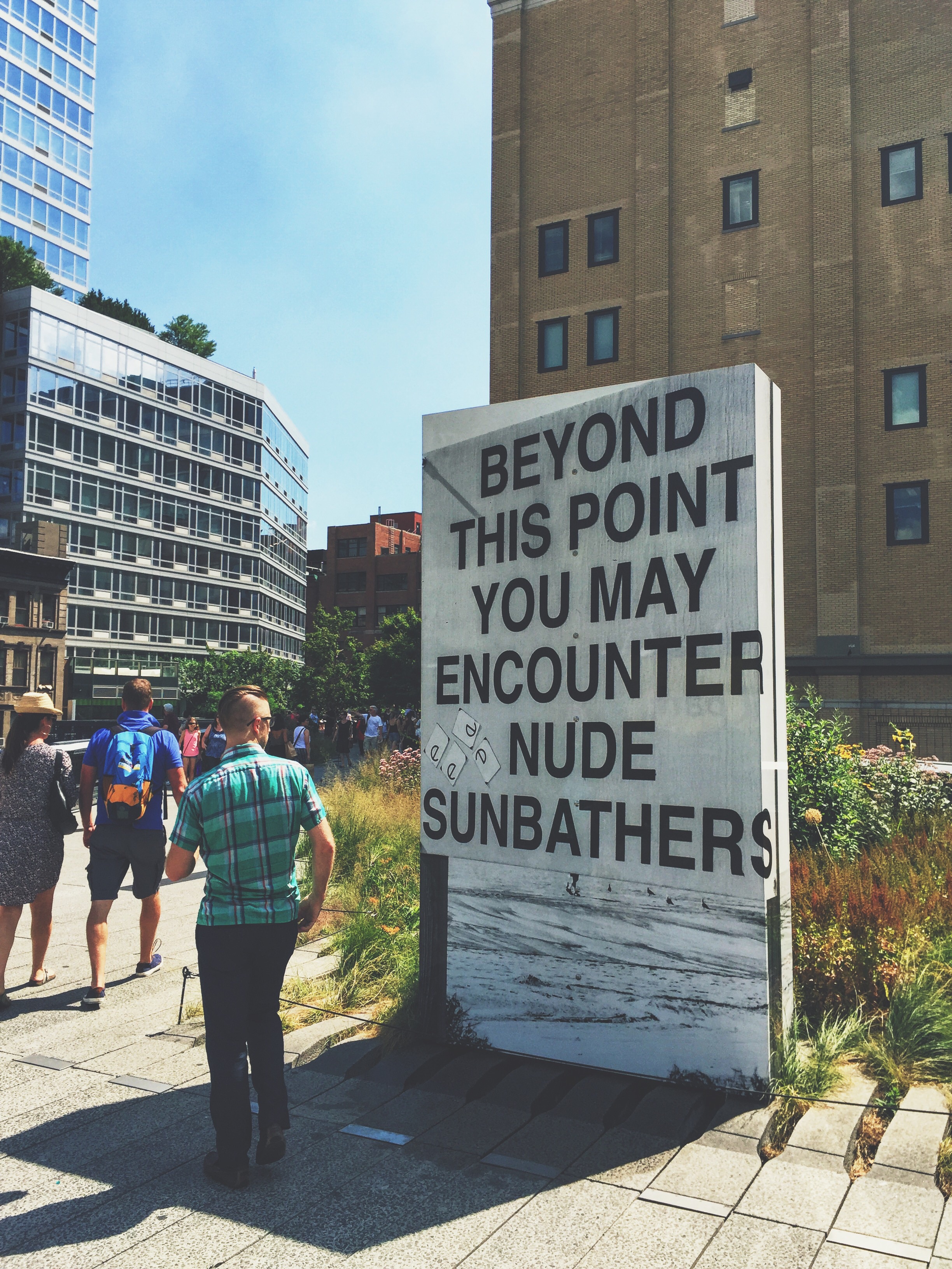 Jeff was really looking forward to 'studying this conceptual approach to public space' sadly everyone was very much the opposite of nude.