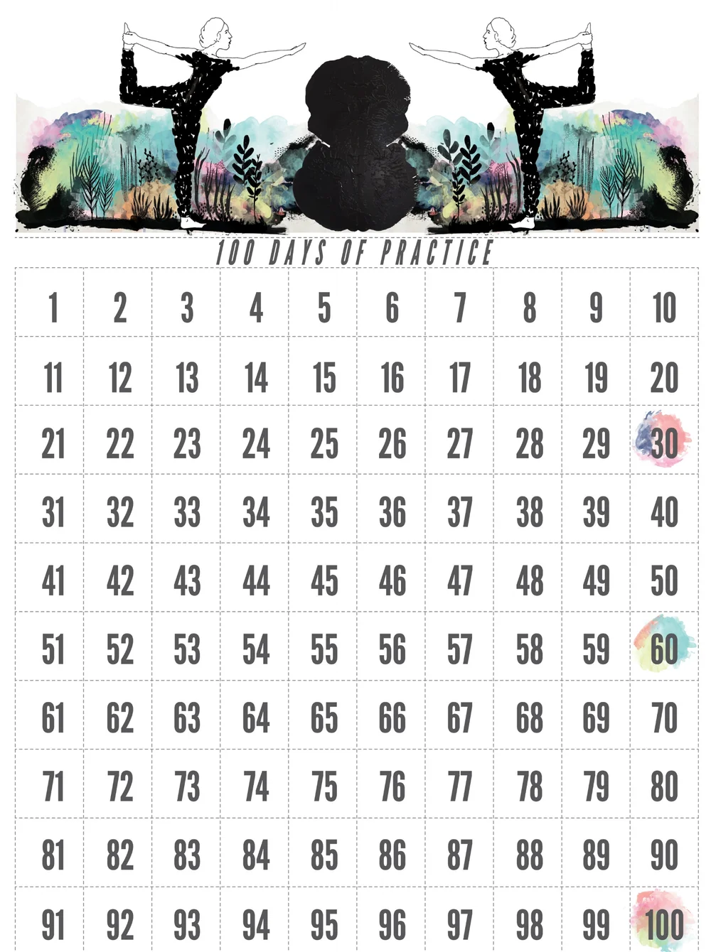 100 Days of Practice Chart and Stickers — Active Violinist