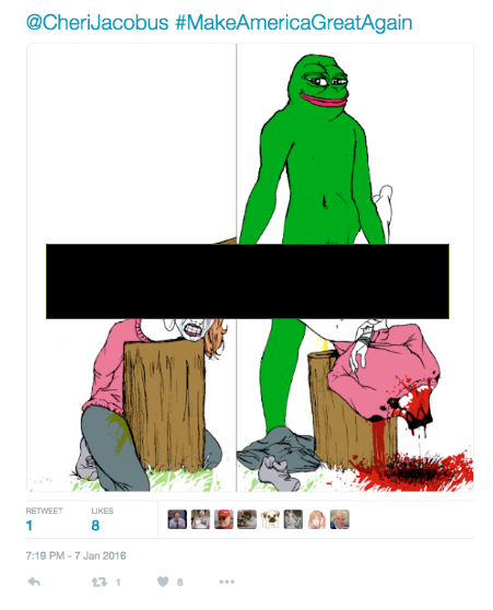 I have altered this tweet with the black bar