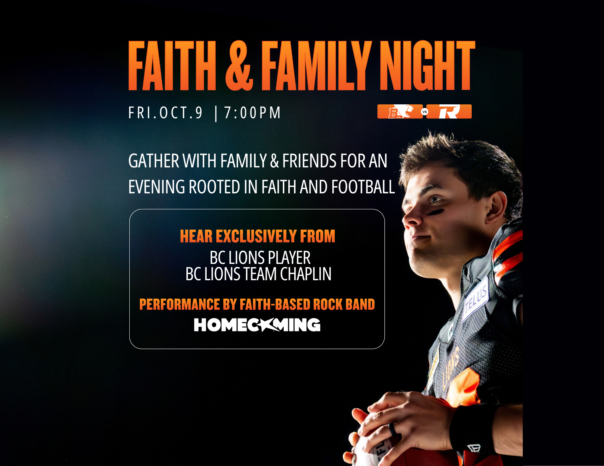 BC Lions Faith and Family Night