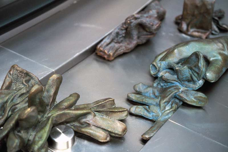 Mags Harries, Glove Cycle , 1984. Porter Square Subway Stations. Commissioned by Arts on the Line, Mass. Bay Transit Authority. Photo: Cathy Chapman & Rich Howard