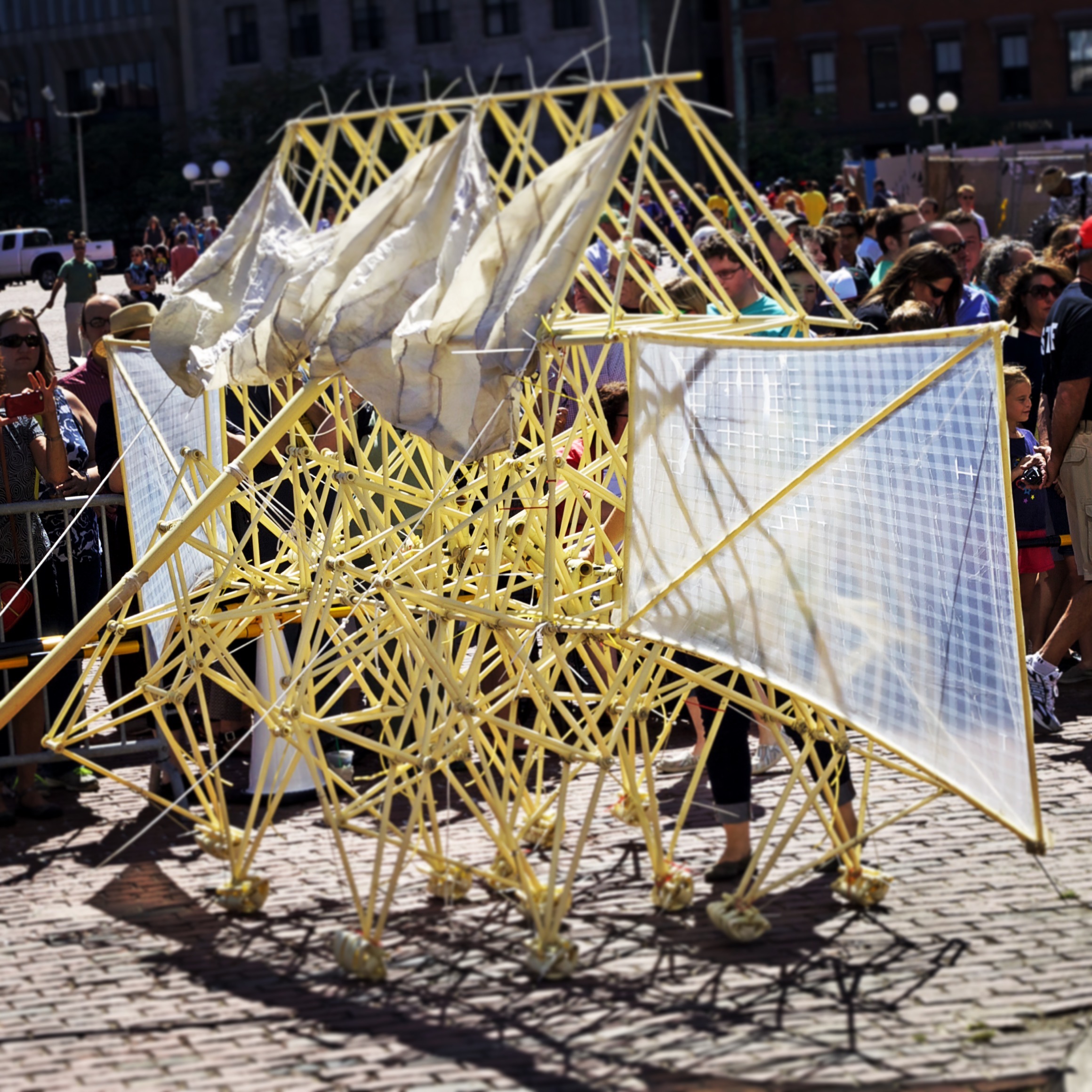 "Strandbeest" on City Hall Plaza, September 2015.
