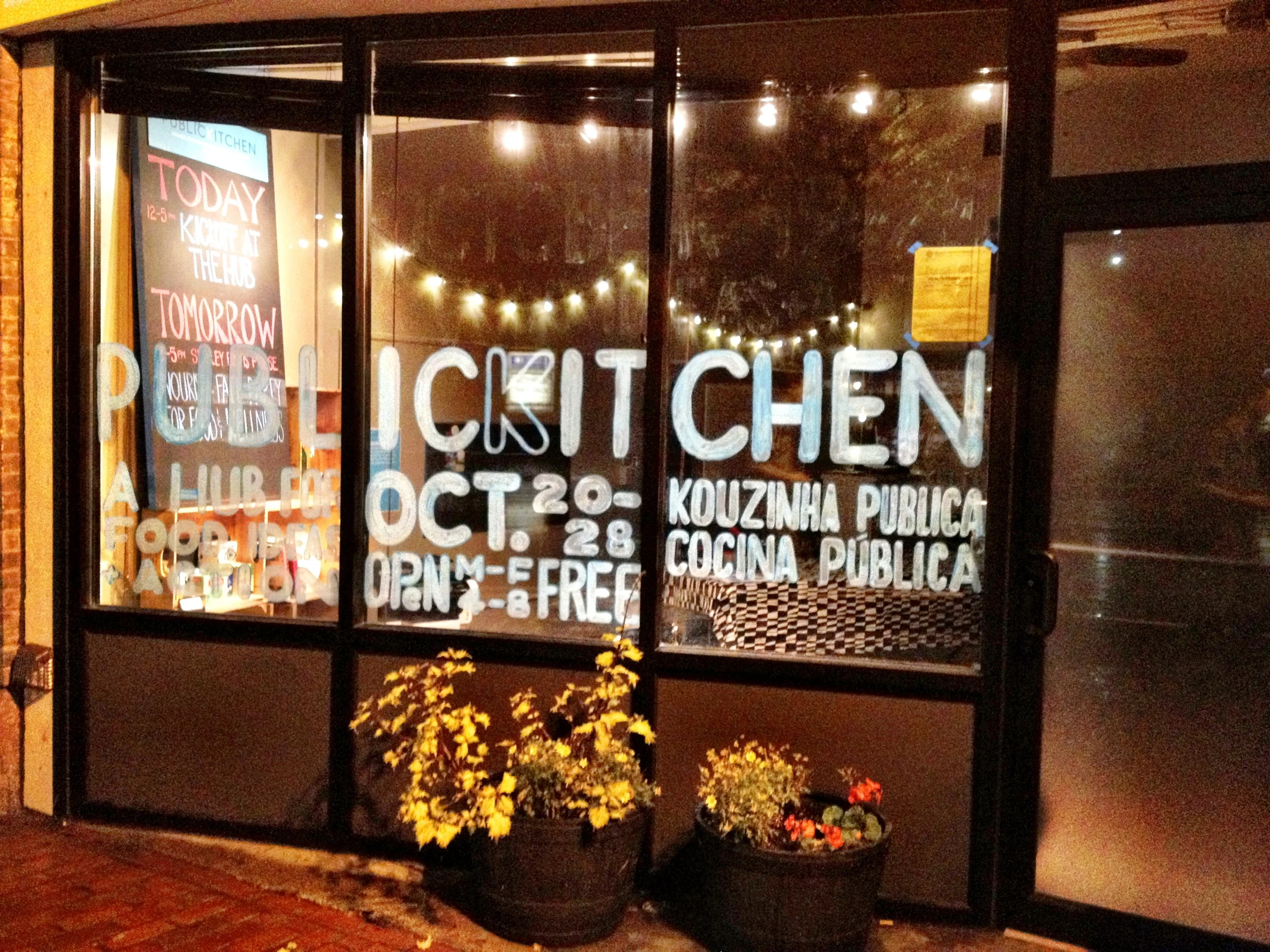 Design Studio for Social Intervention's Public Kitchen invited Upham's Corner and Dudley Street residents to feast, learn, share, imagine, unite and claim public space. Photo courtesy of DS4Si.